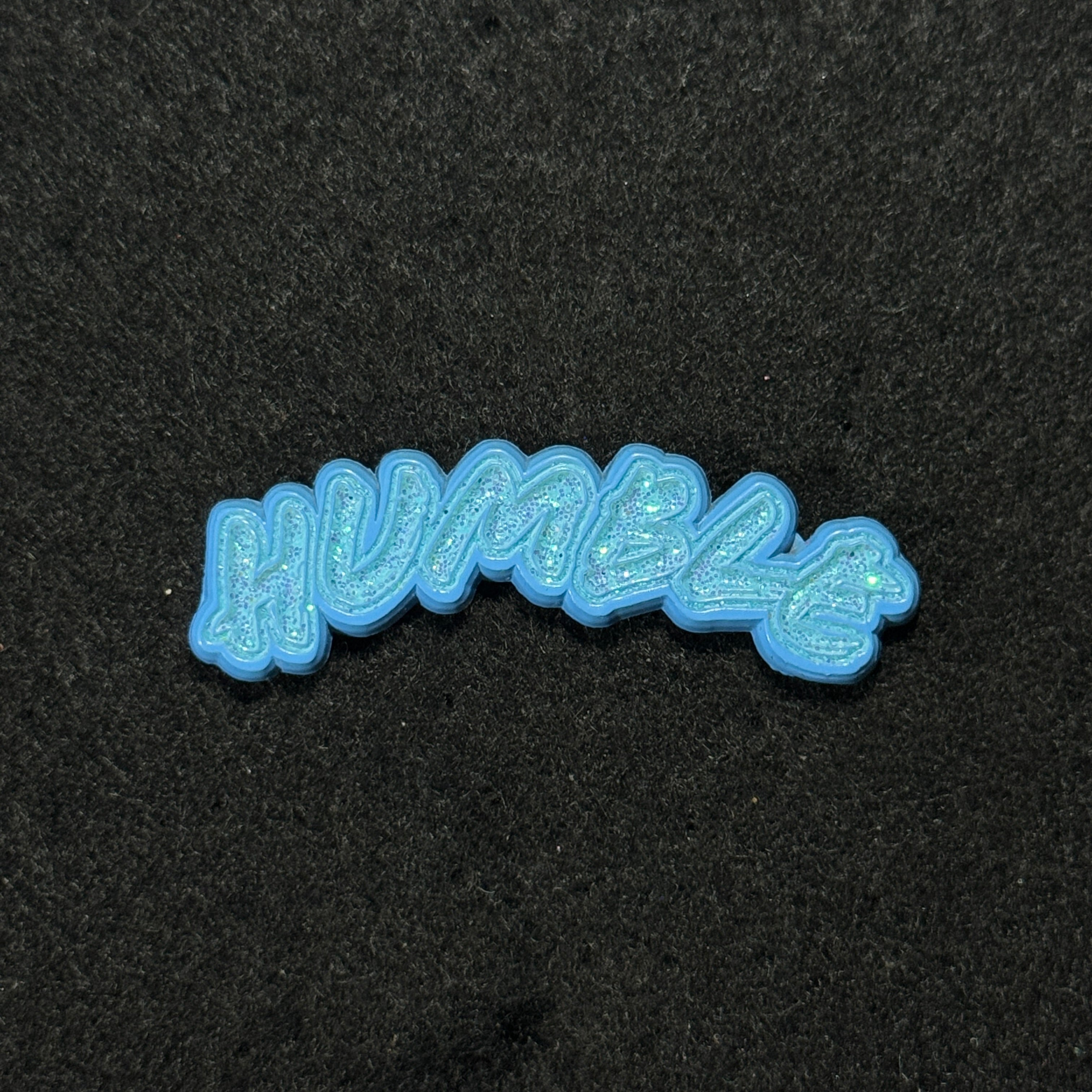 Humble Blue Plating / Blue Script Pin