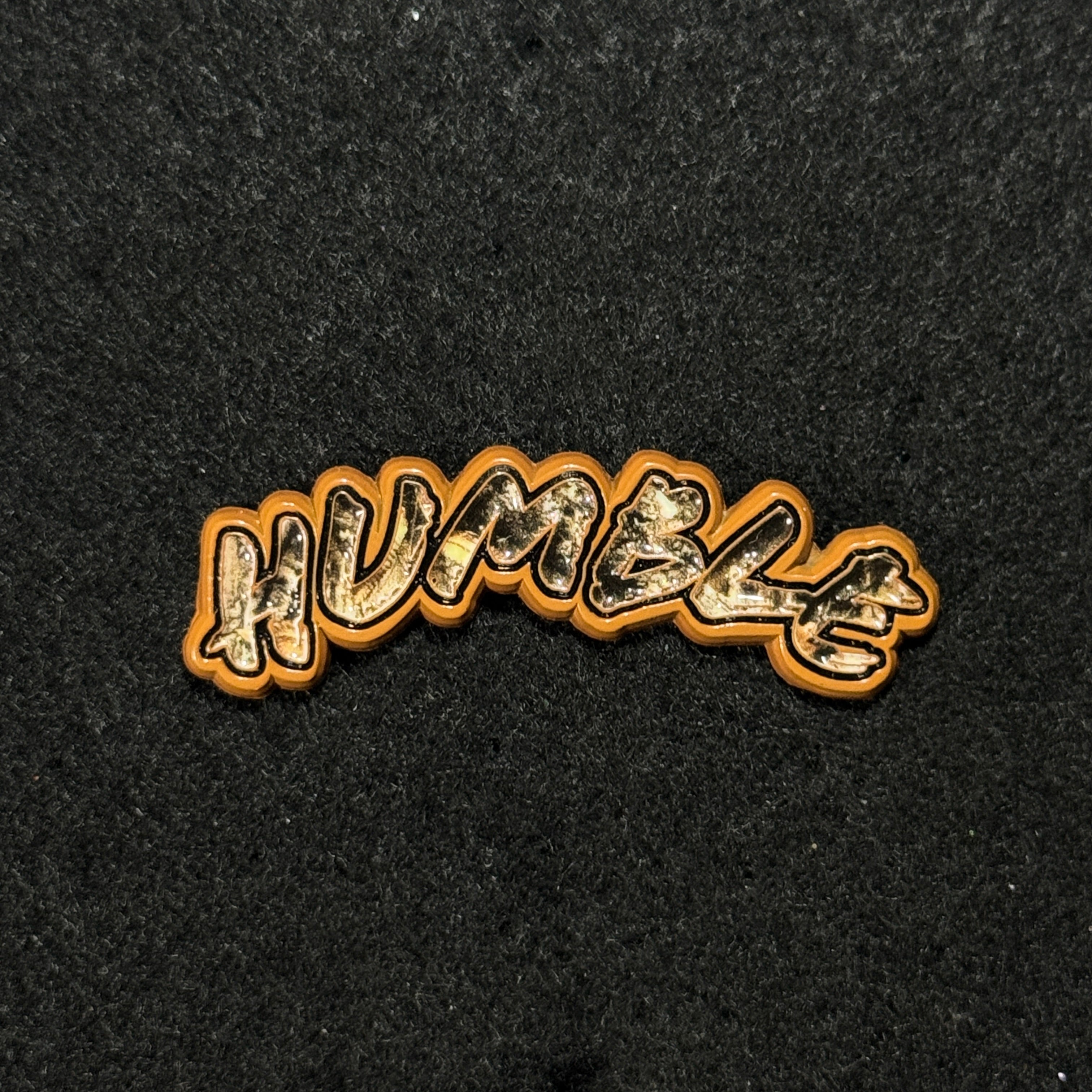 Humble Bronze Plating / Camo Realtree Script Pin