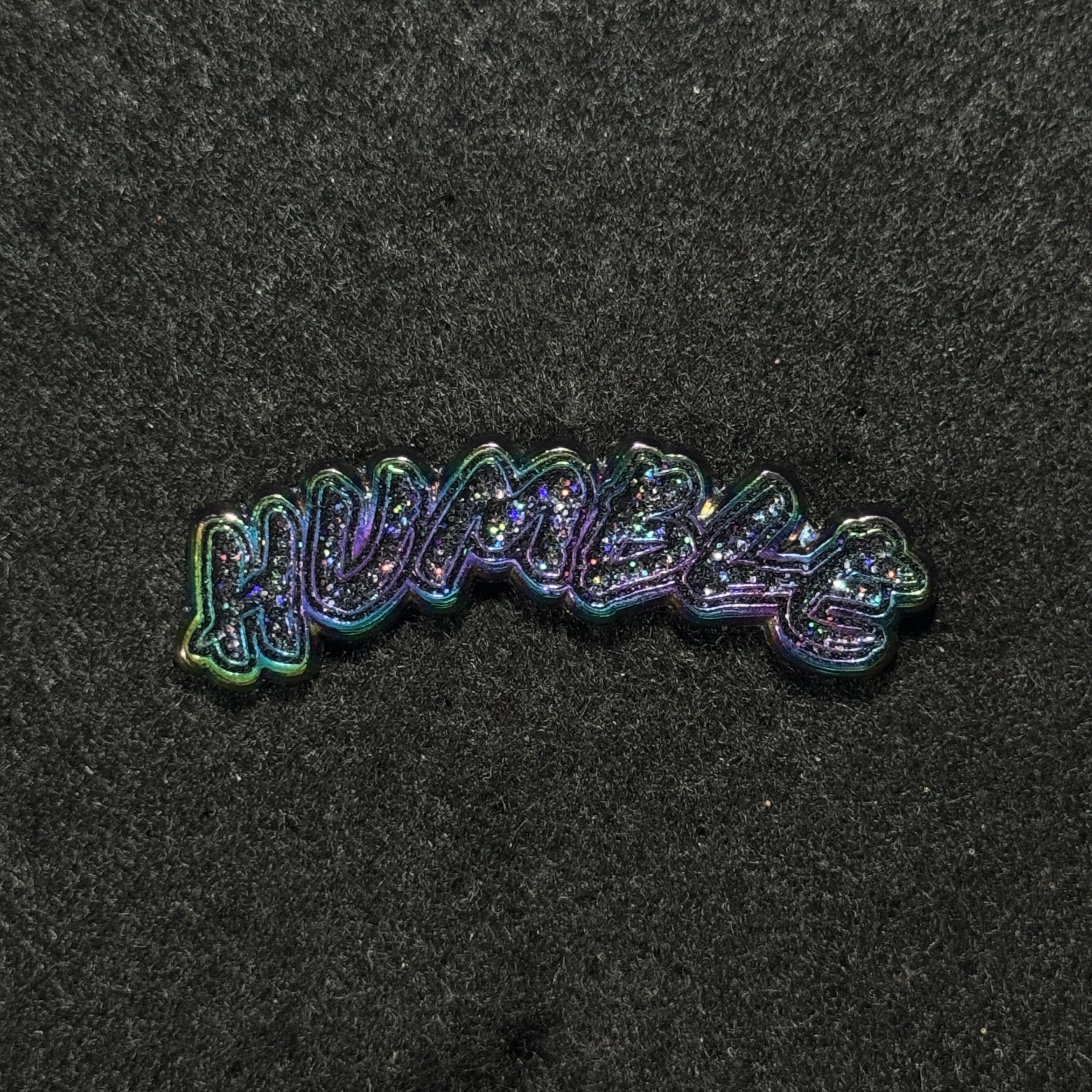 Humble Irisdescent Plating / Purple Script Pin