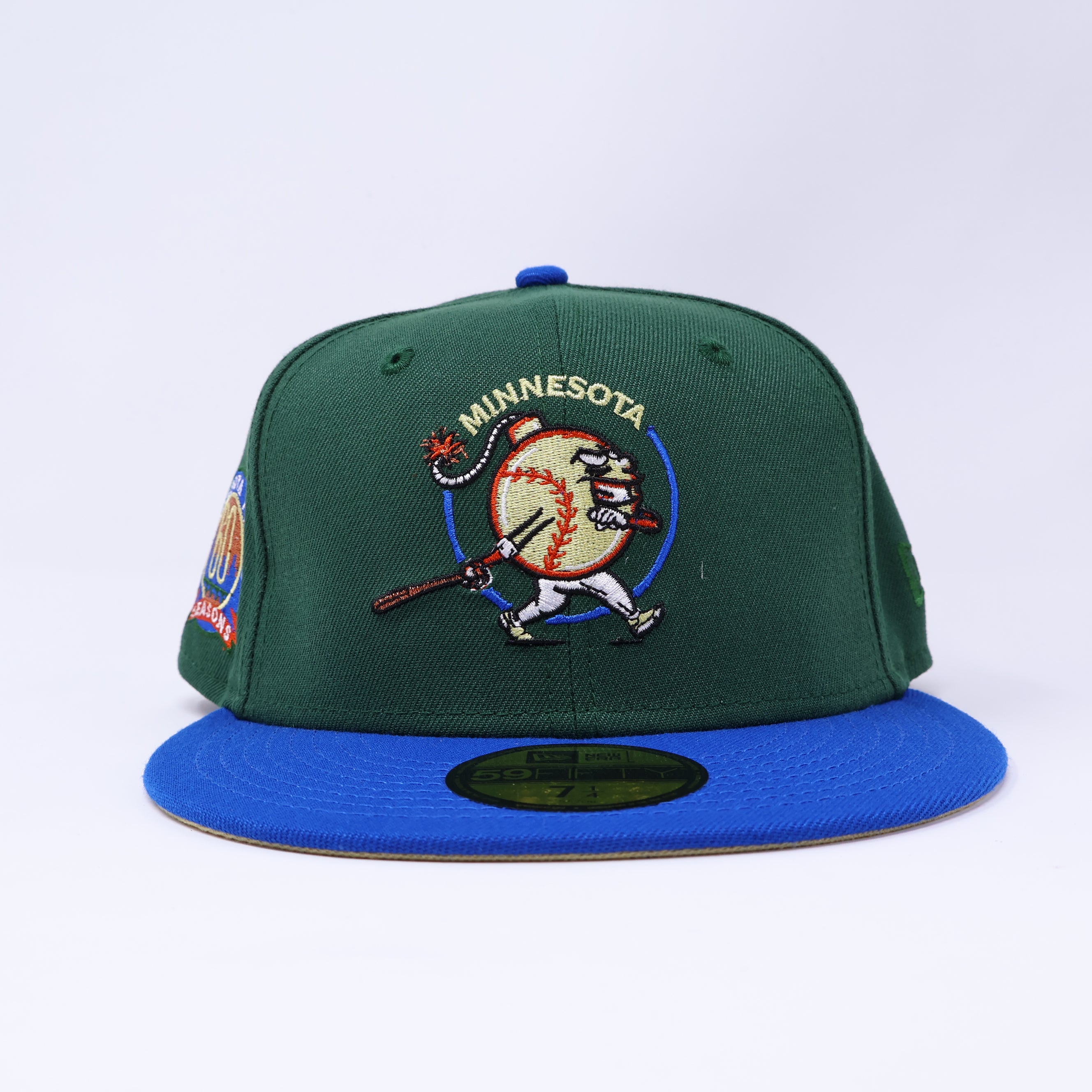 NWT 1/4 Green Minnesota Twins 60 Seasons 59fifty New Era Fitted Hat Cap