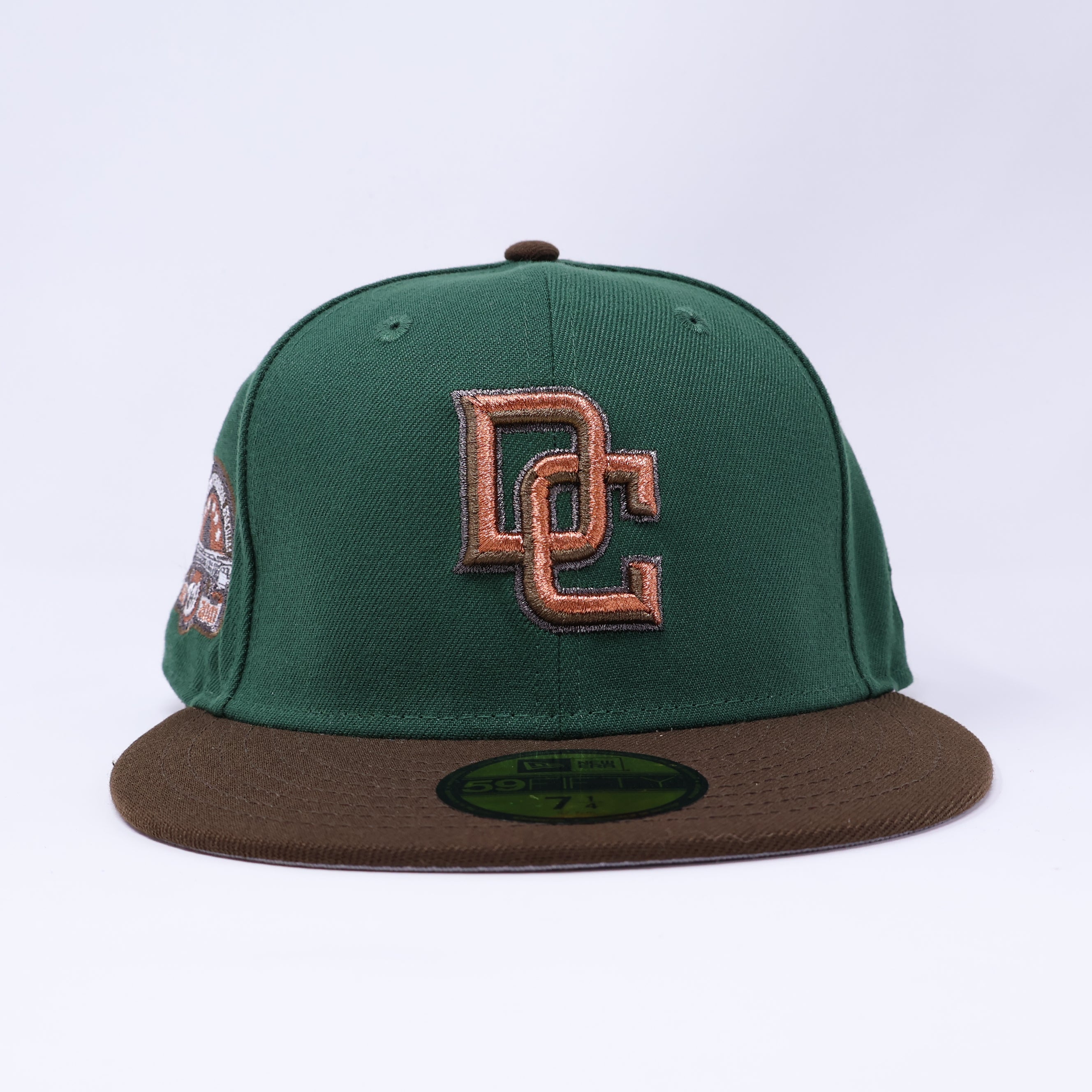 NWT 1/4 Green Washington Nationals Kennedy Memorial 59fifty New Era Fitted Hat Cap