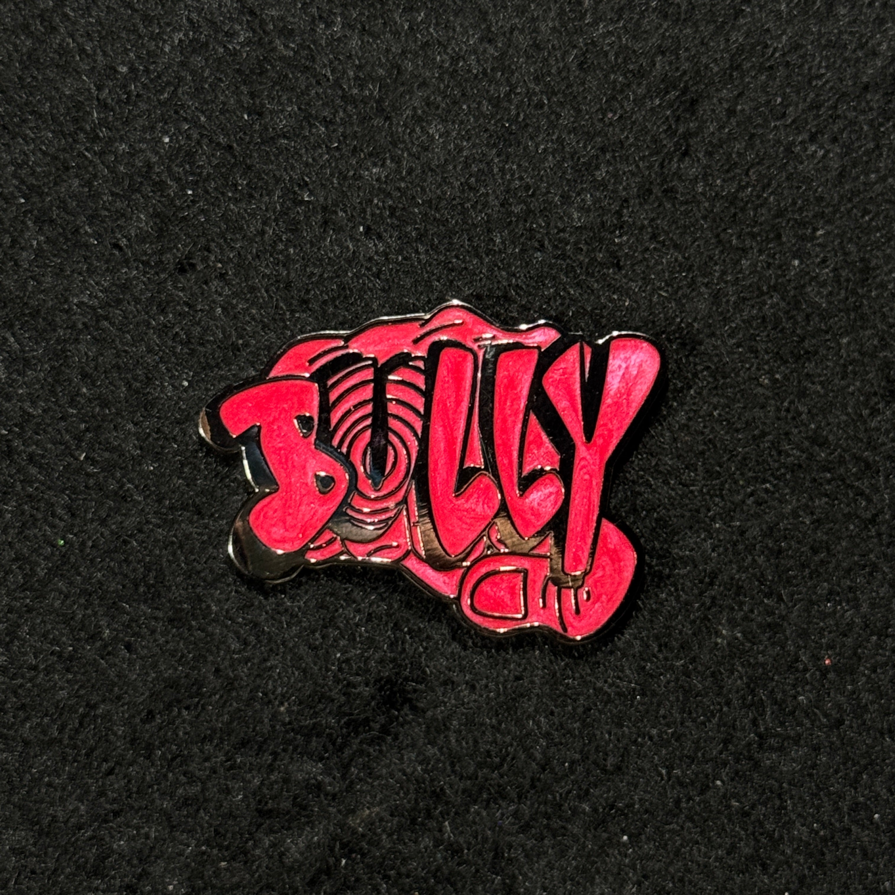 BULLY Silver Plating / Red Graphic Pin