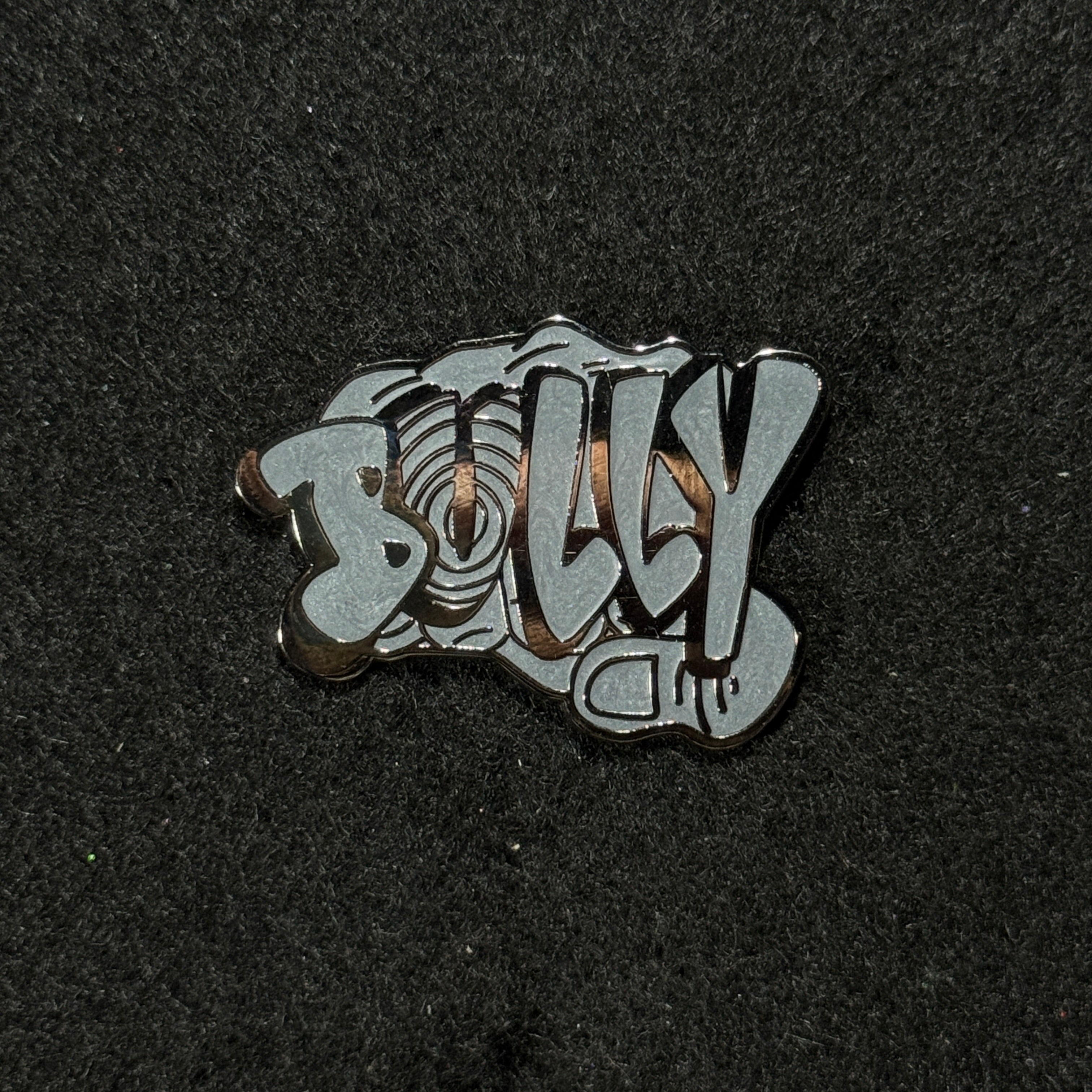 BULLY Silver Plating / Gray Graphic Pin