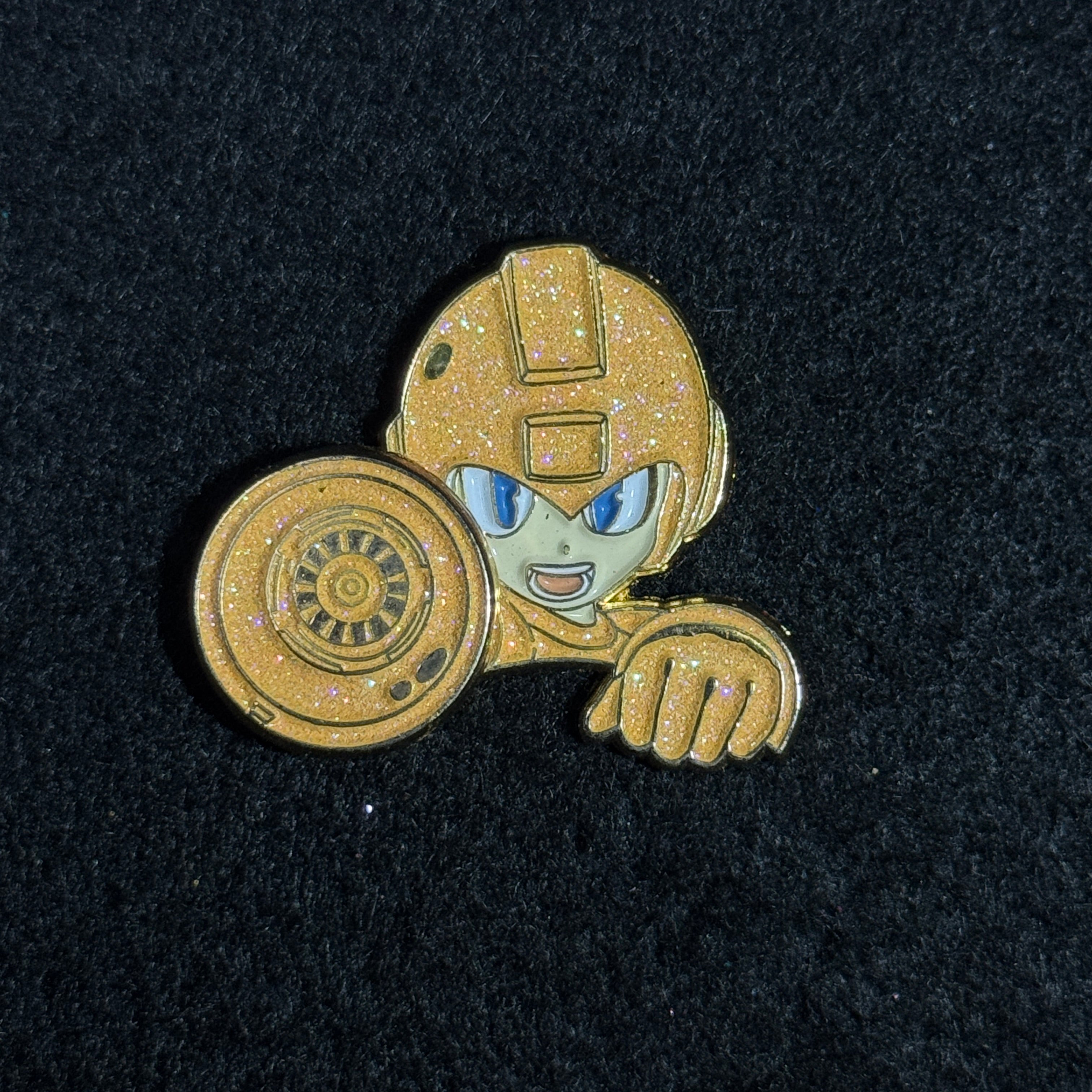 Peach Megaman Graphic Pin