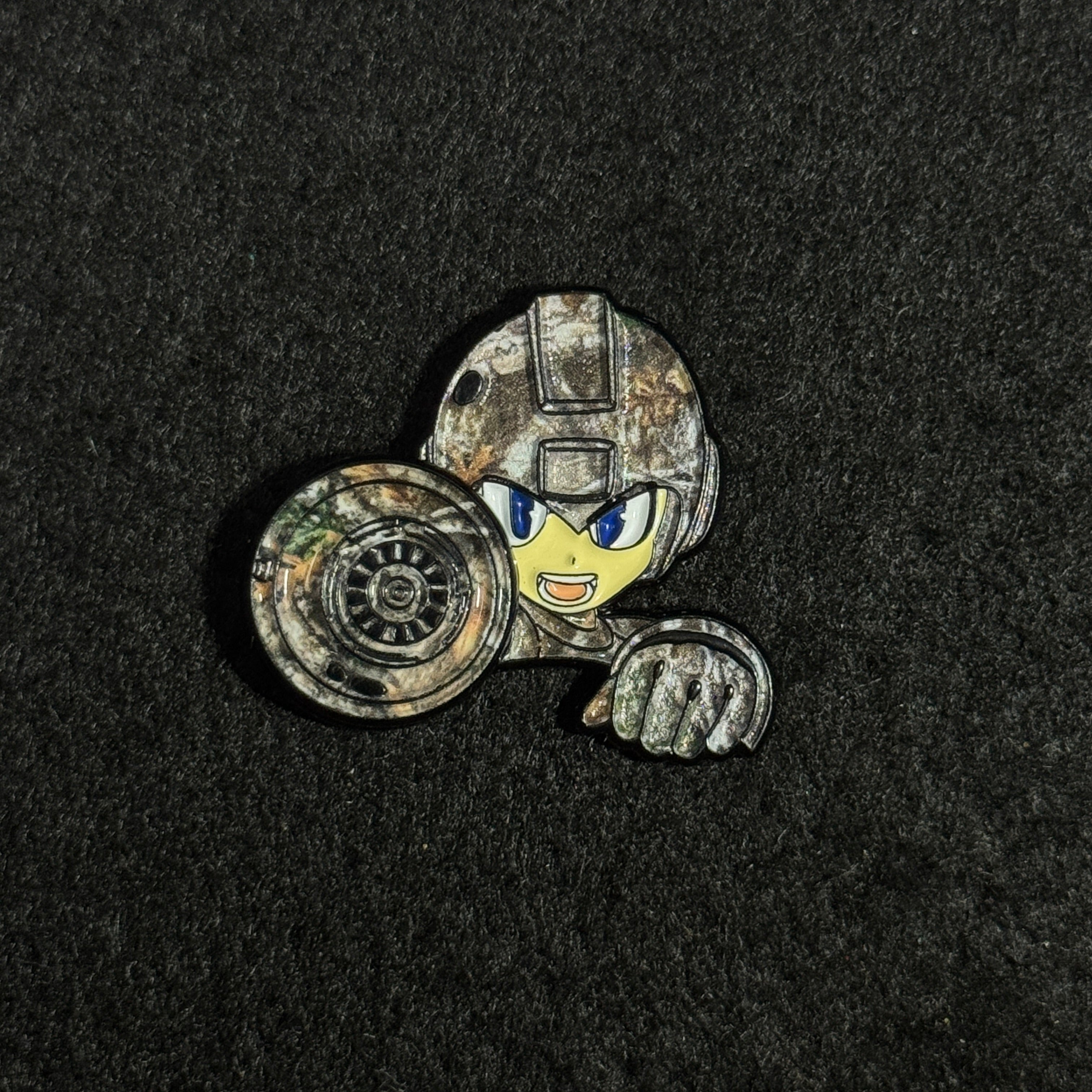 Camo Realtree Megaman Graphic Pin