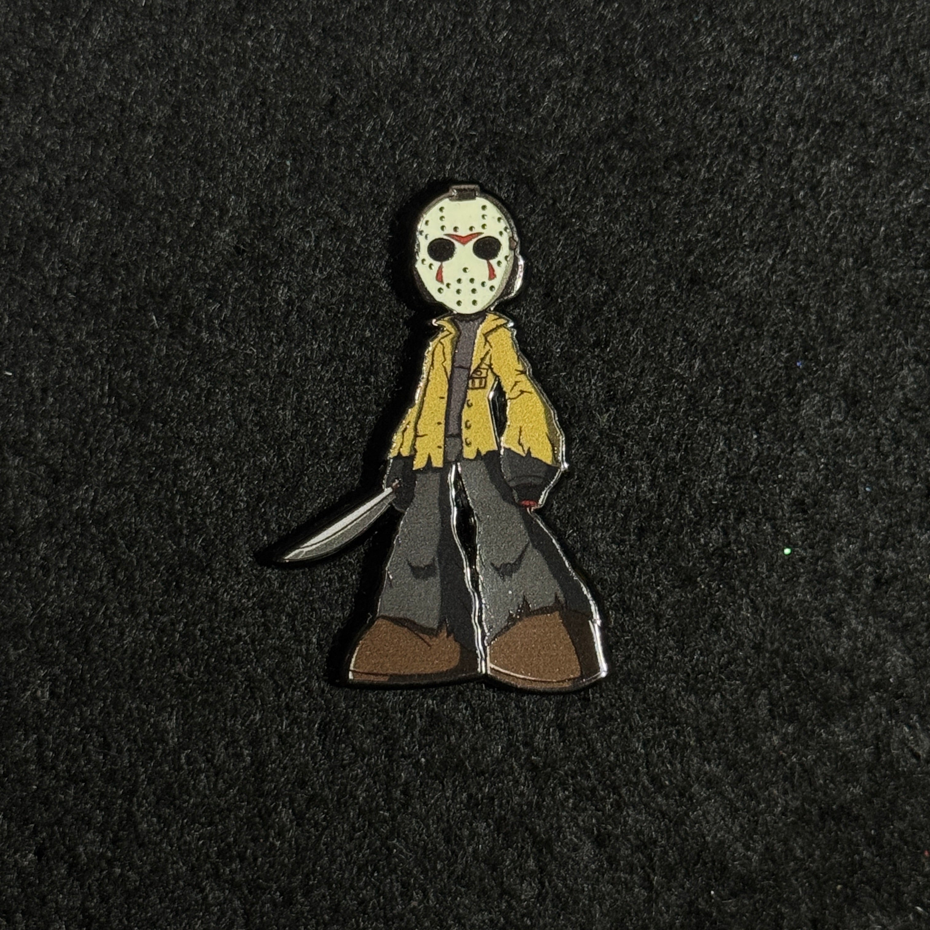 Classic Jason Mask Graphic Pin