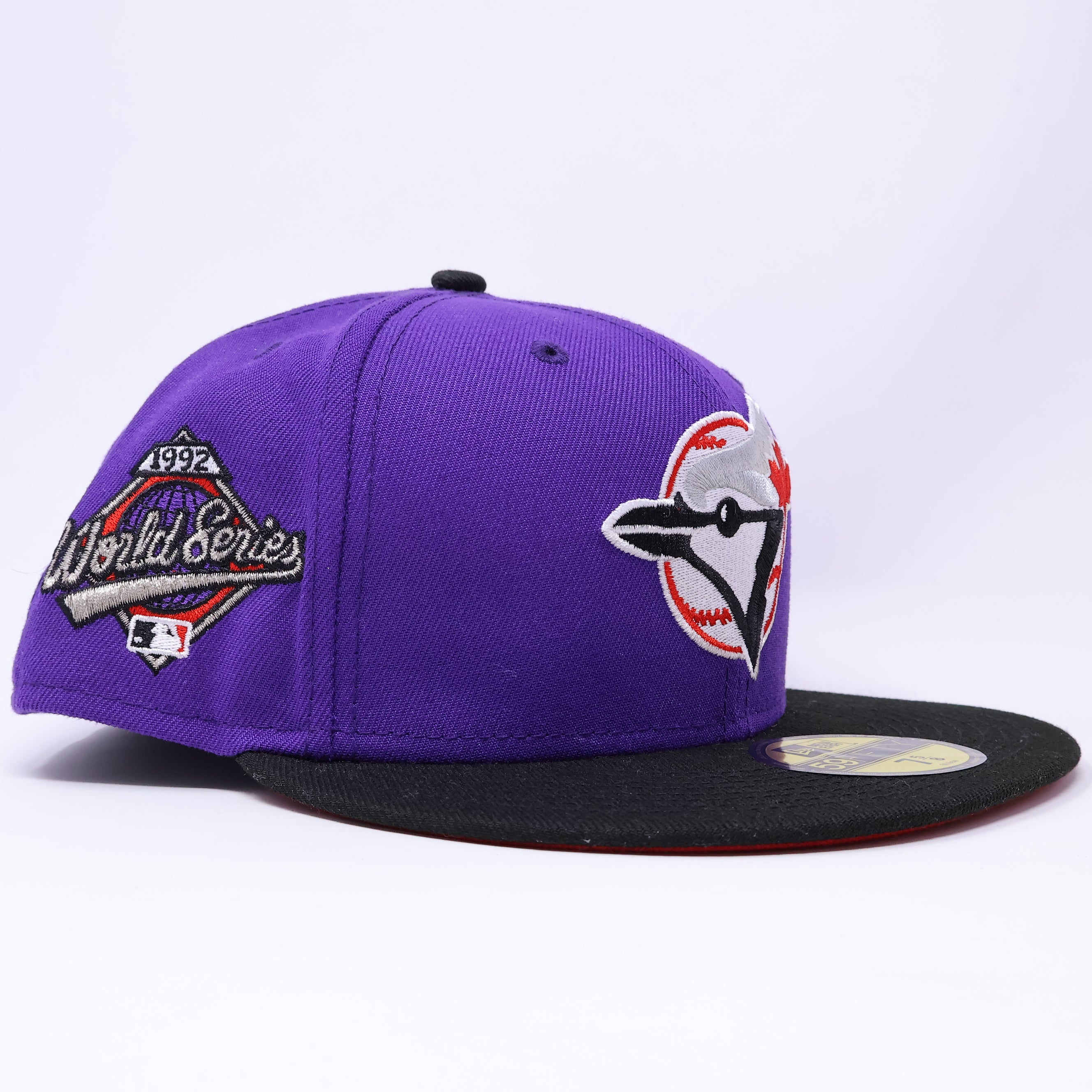 NWT 5/8 Purple Toronto Blue Jays 1992 World Series 59fifty New Era Fitted Hat Cap