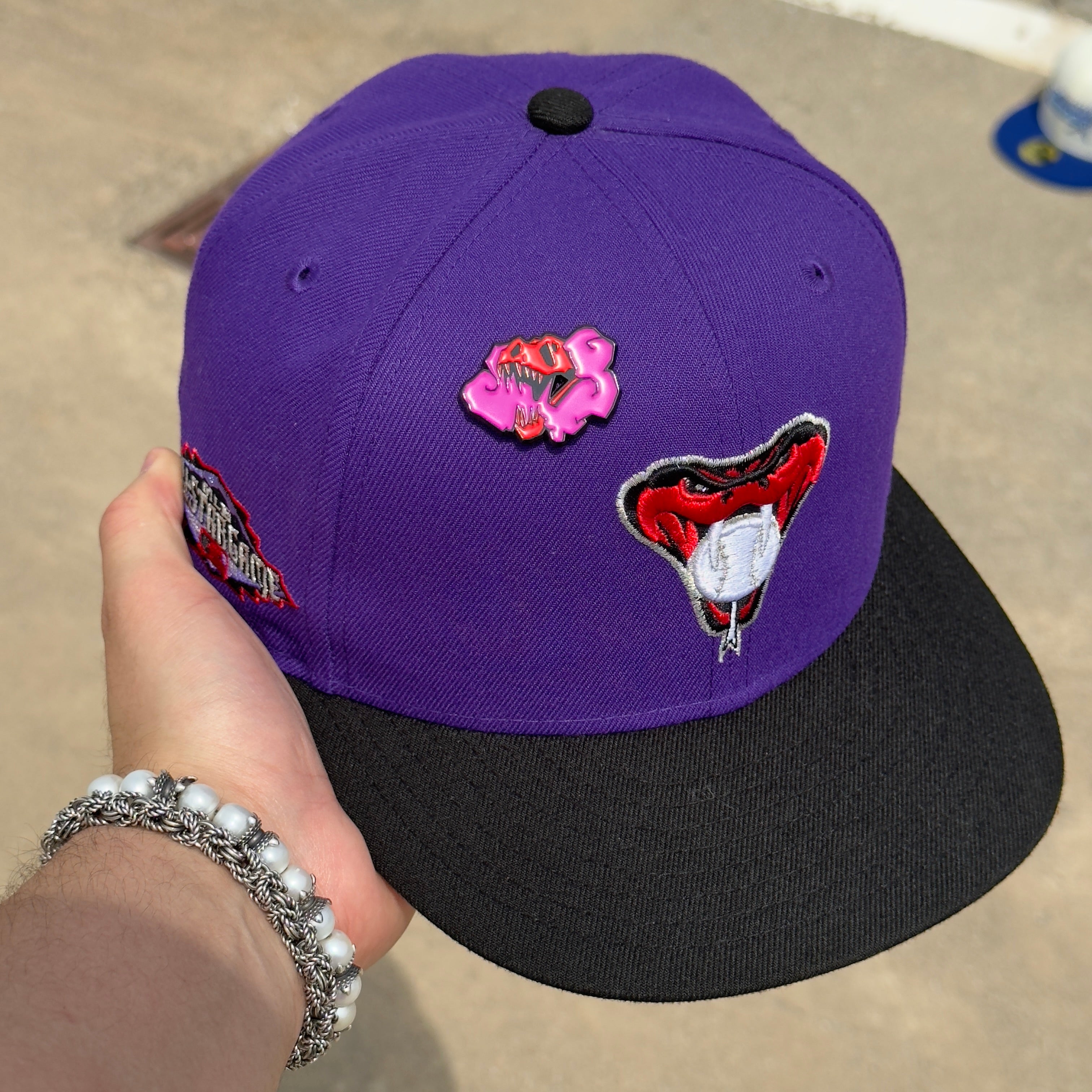 7 1/8 USED Purple Arizona Diamondbacks MLB All Star Game 59fifty New Era Fitted Cap