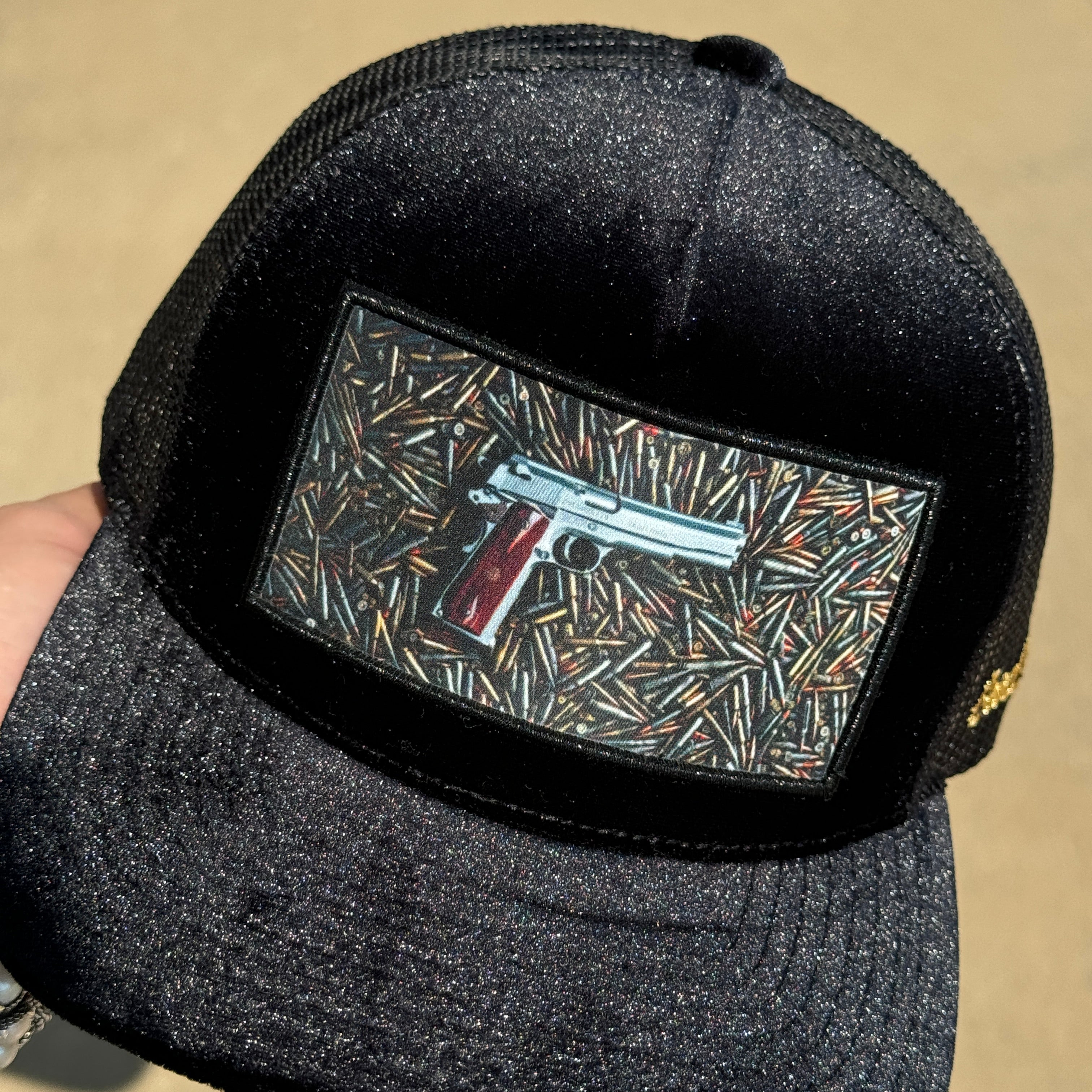 Good Hats Home Defense Black Velour Trucker Edition Snapback Cap