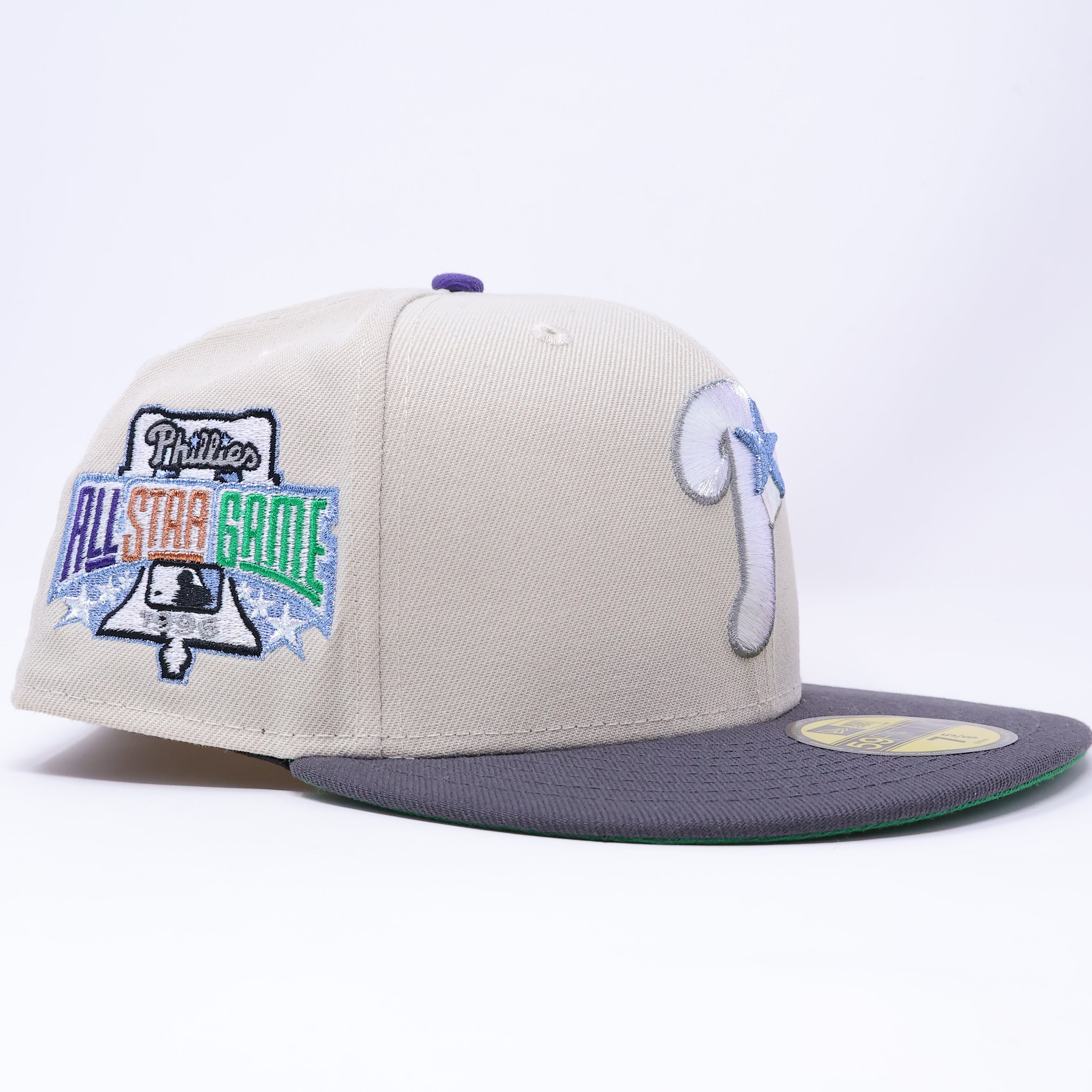 NWT 5/8 Stone Philadelphia Phillies 1996 All-Star Game 59fifty New Era Fitted Hat Cap