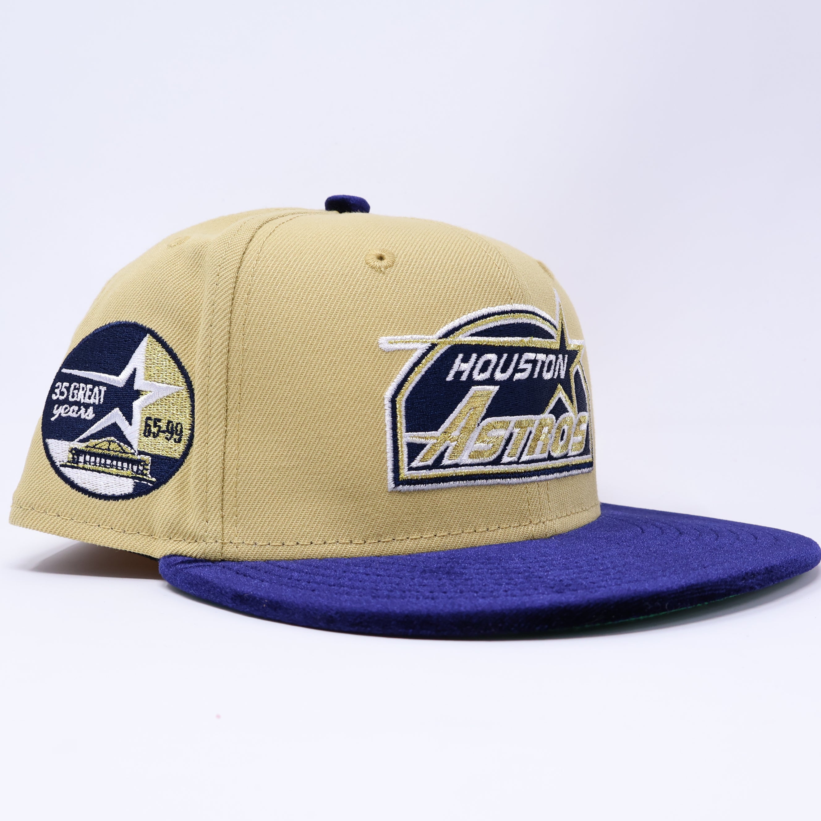 NWT 1/2 Khaki Houston Astros 35 Great Years 59fifty New Era Fitted Hat Cap