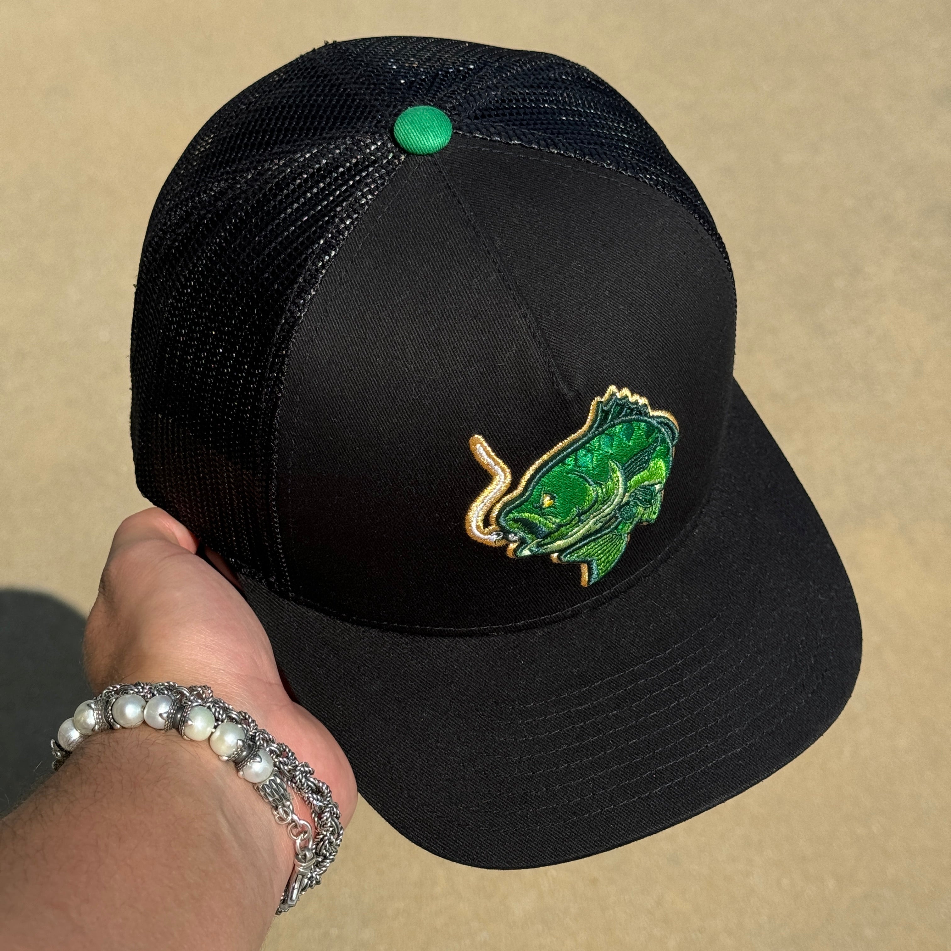 Good Hats Fishing Time Black Trucker Edition Snapback Cap