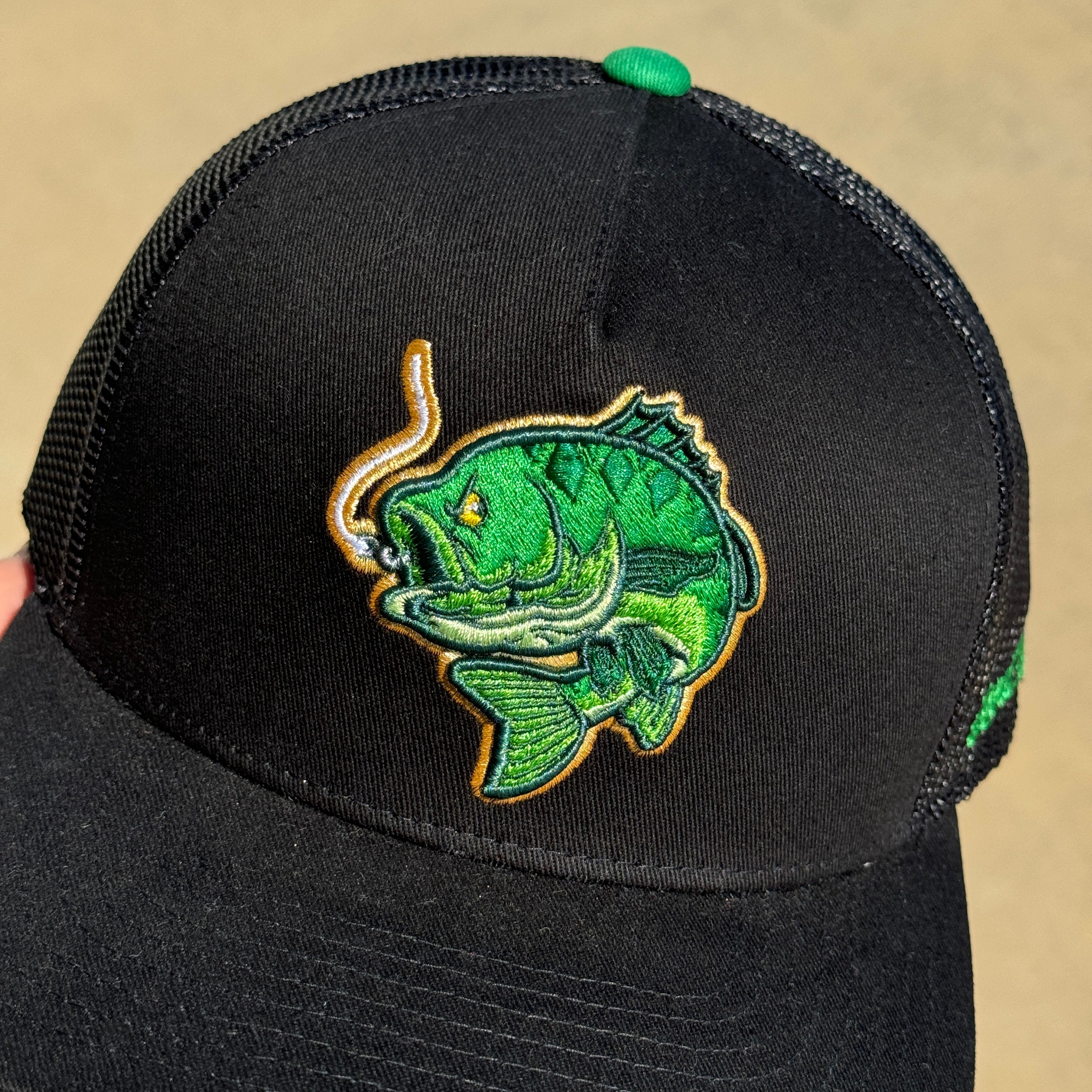 Good Hats Fishing Time Black Trucker Edition Snapback Cap