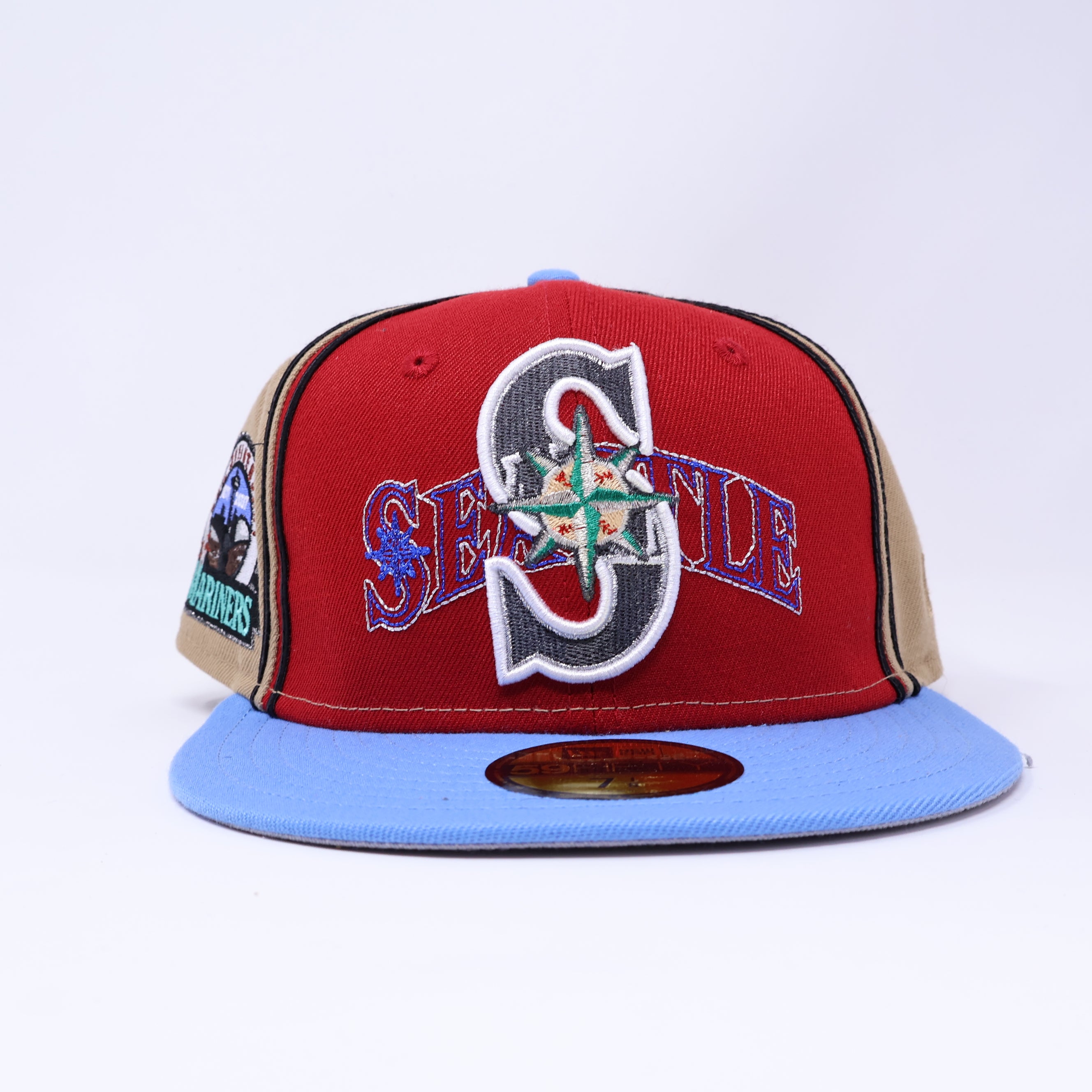 NWT 7 1/8 Multicolor Seattle Mariners 30th Anniversary 59fifty New Era Fitted Hat Cap