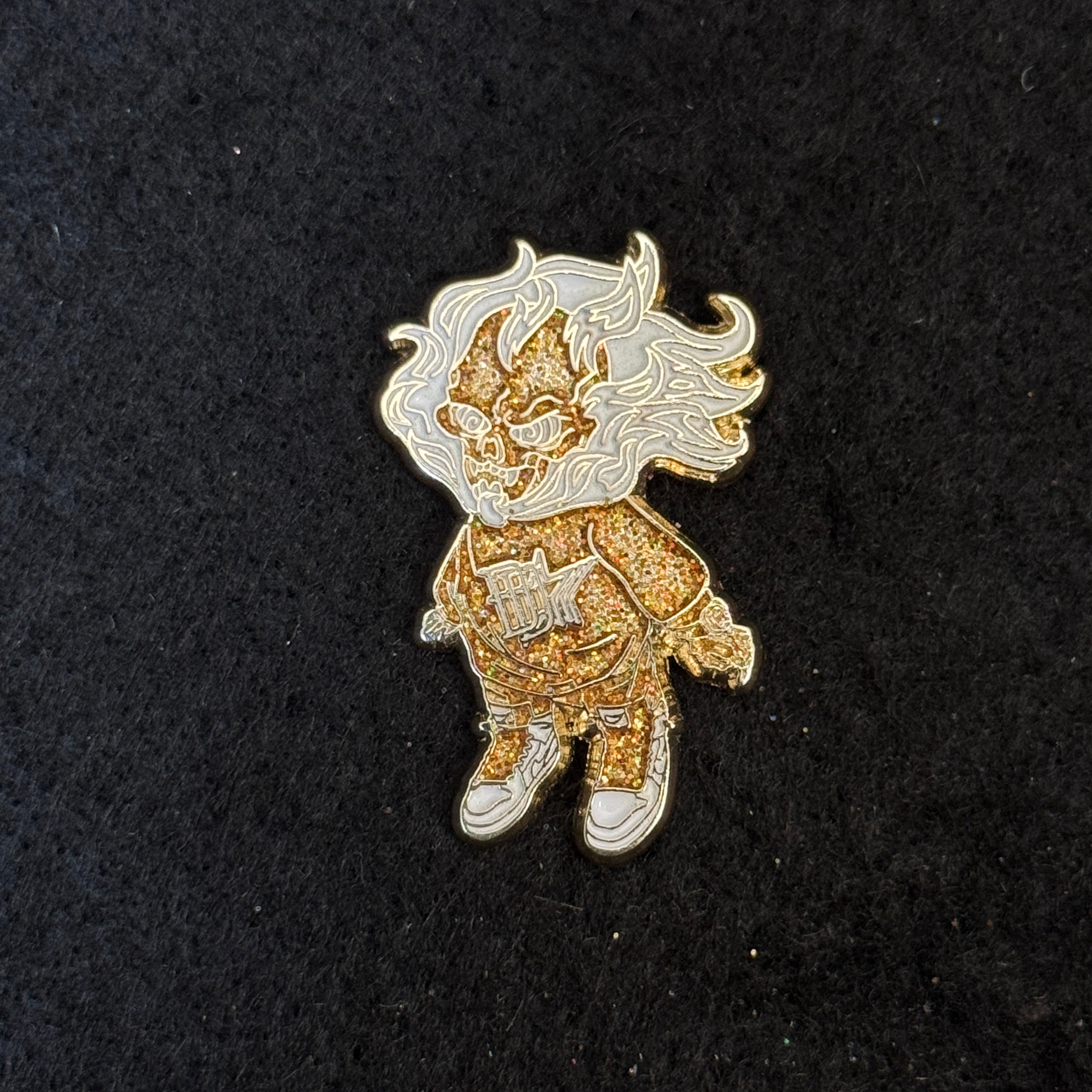 Ghost Rider Skeleton Gold/White Graphic Pin