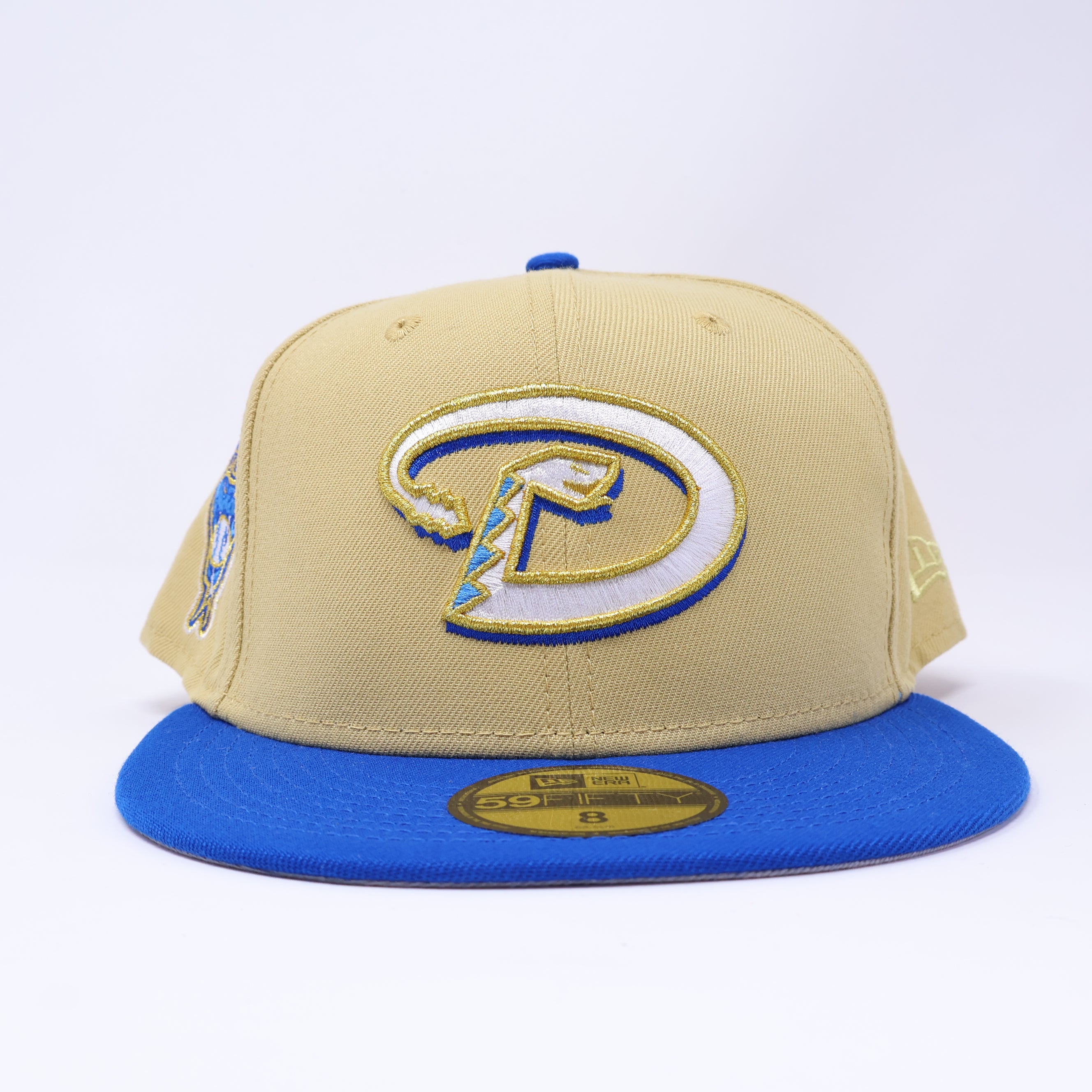NEW Gold Arizona Diamondbacks 1998 Inaugural Season 59fifty New Era Fitted Hat Cap