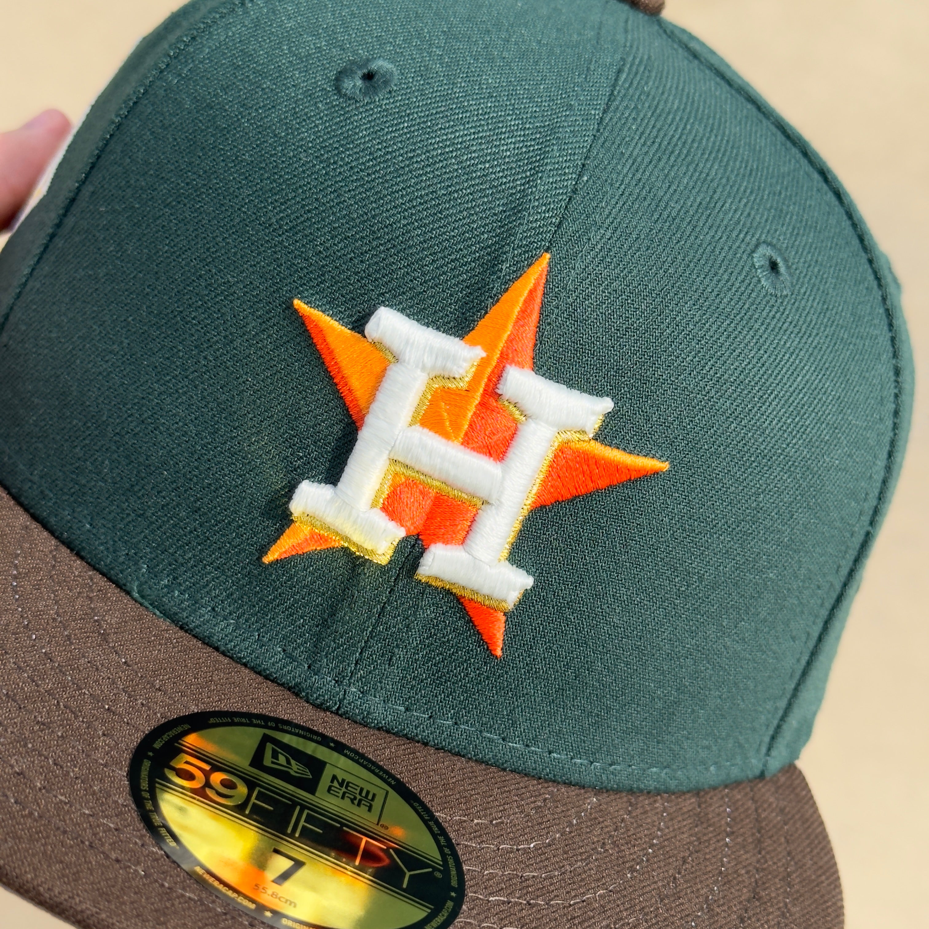 Green Brown Houston Astros World Series 2017 GITD 59fifty New Era Fitted Cap Hat