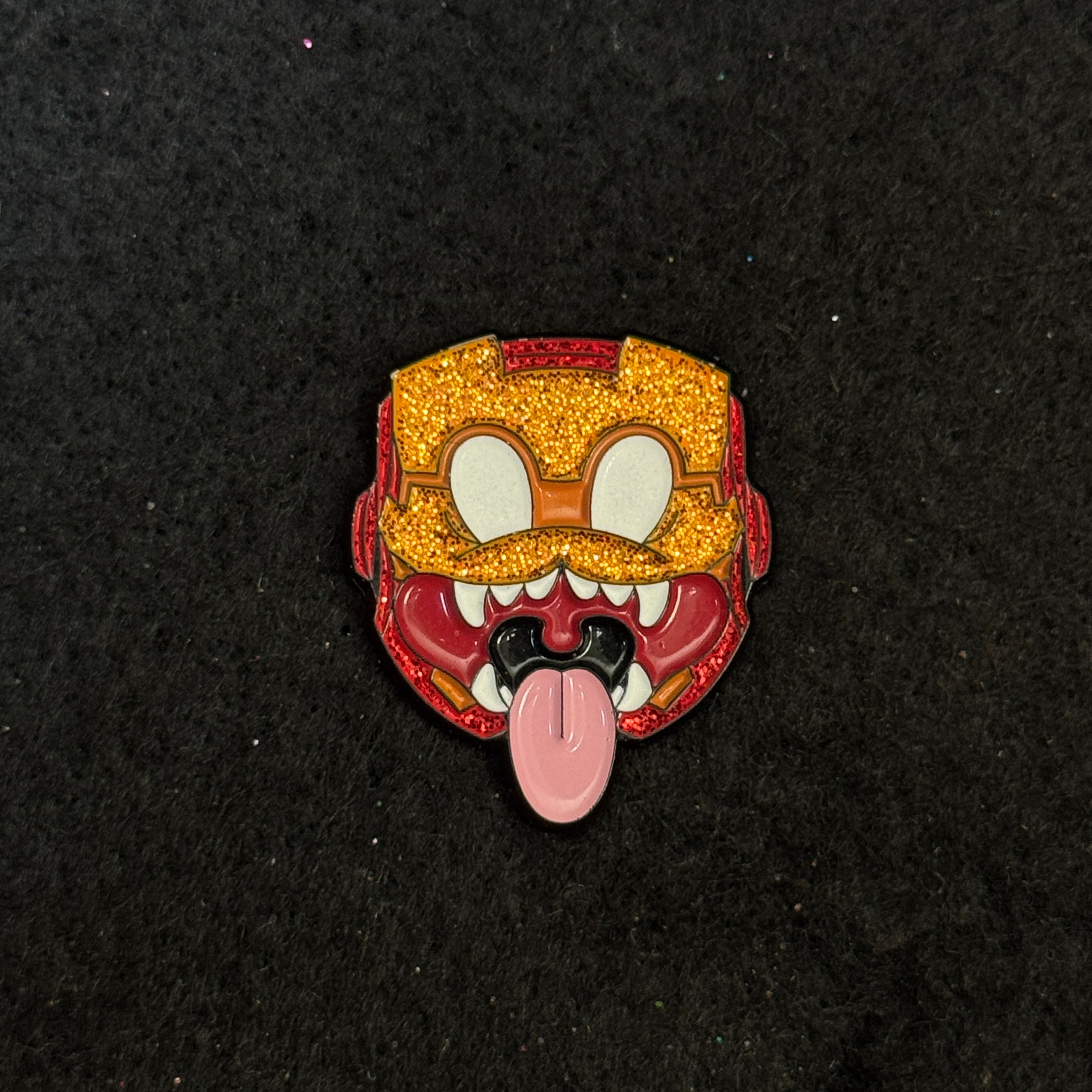 Iron Cat Graphic Pin