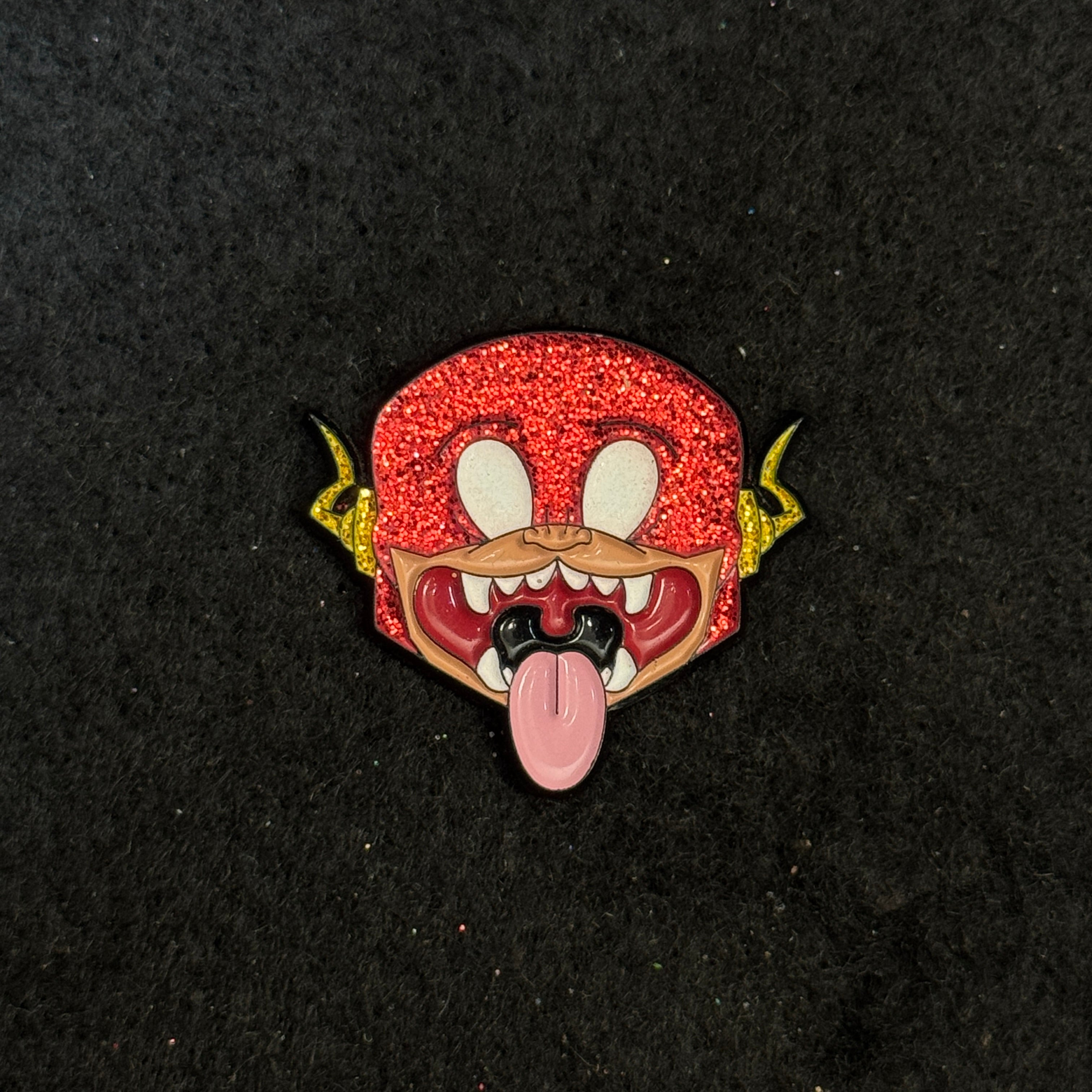 Flash Cat Graphic Pin