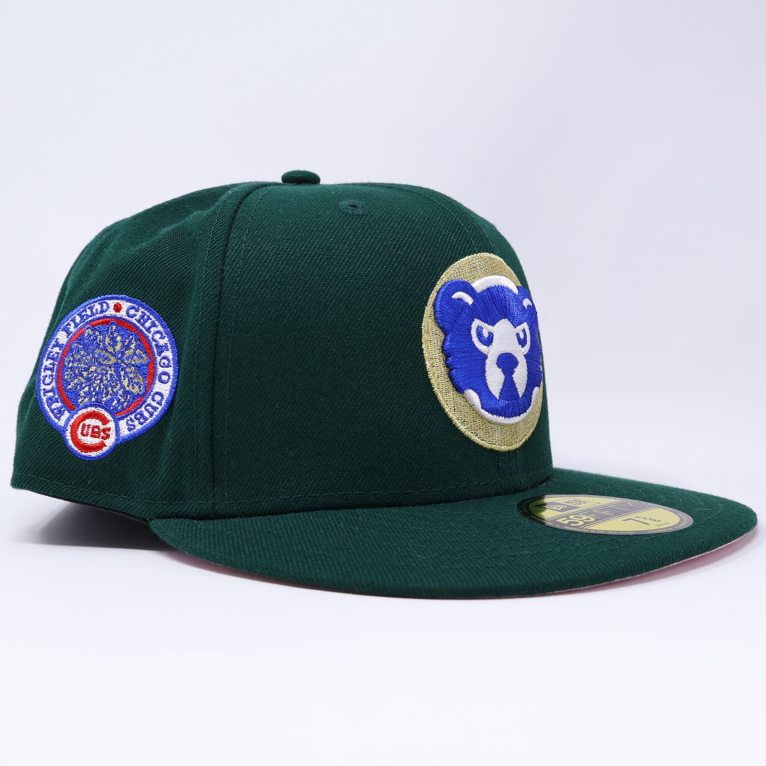 NWT 5/8 Green Chicago Cubs Wrigley Field 59fifty New Era Fitted Hat Cap