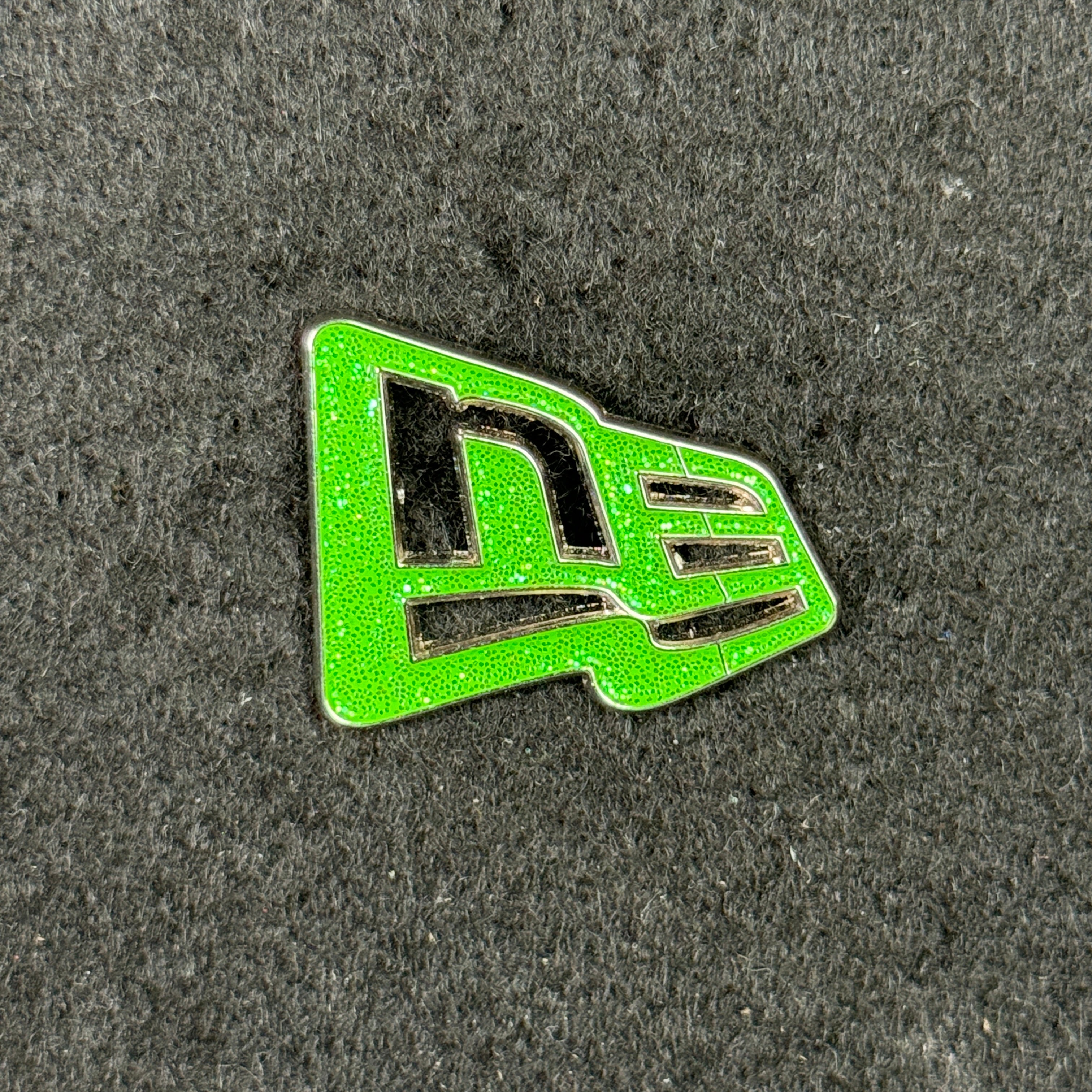 Green Glitter New Era Flag Pin