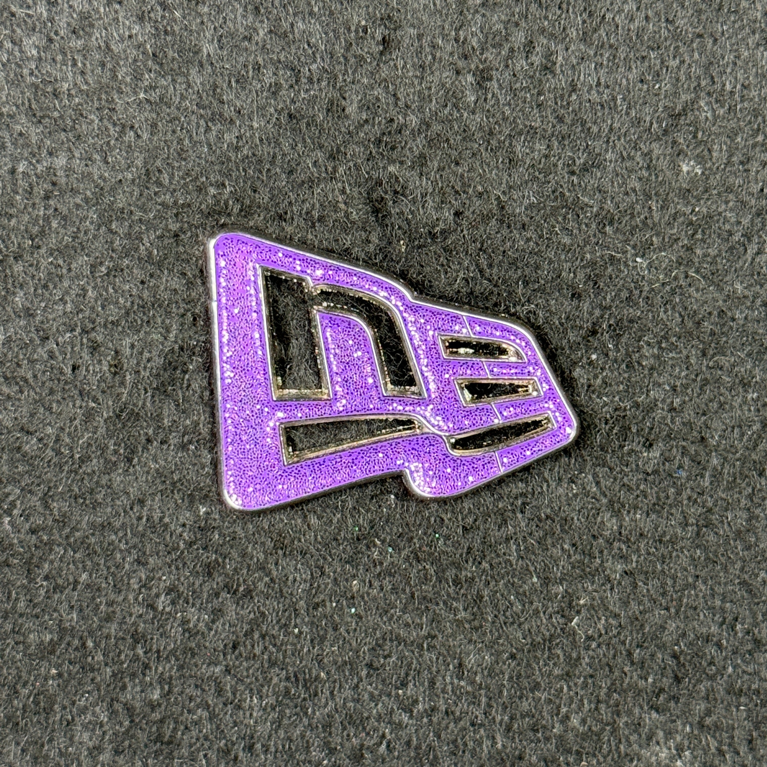 Light Purple Glitter New Era Flag Pin
