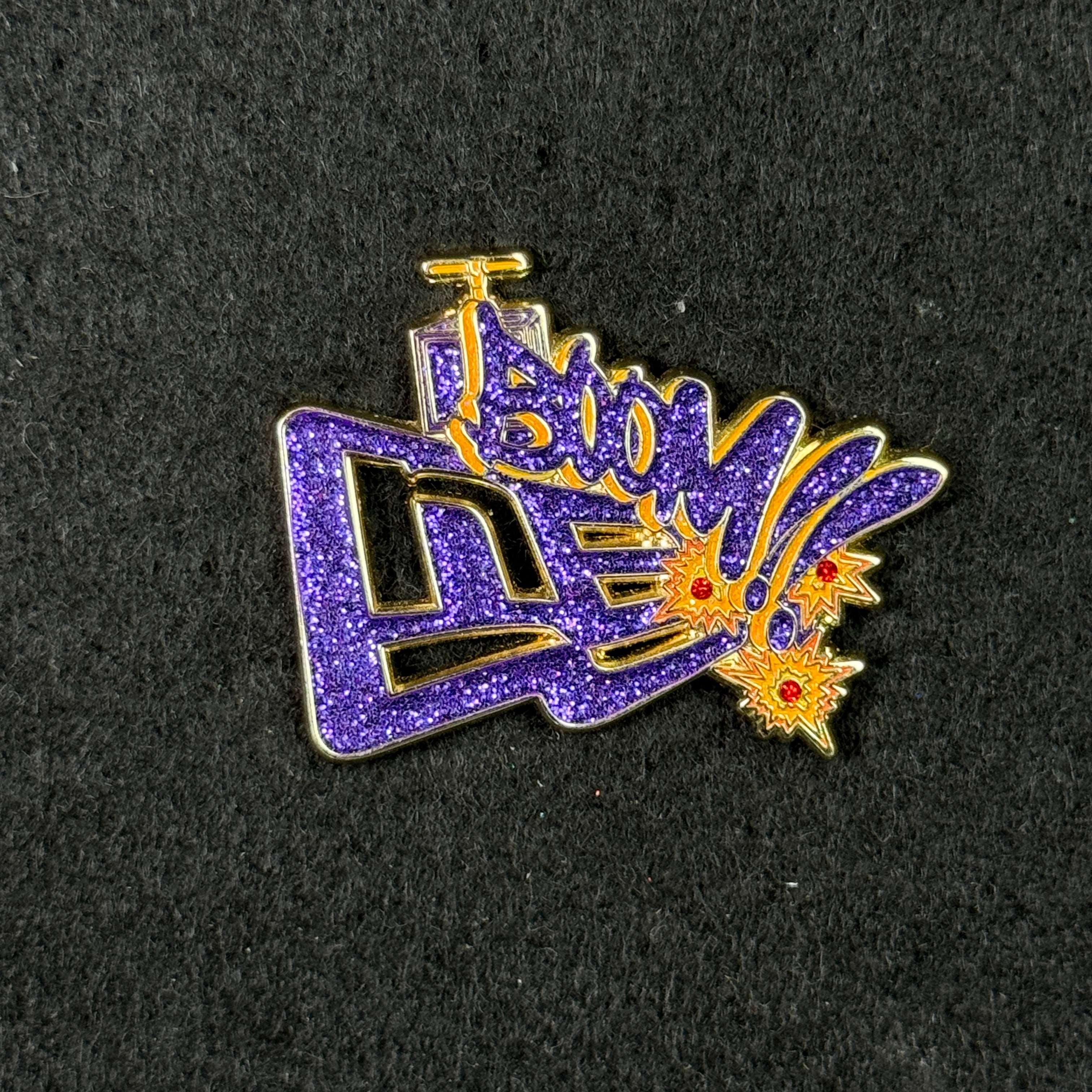 Purple Boom! New Era Flag Pin