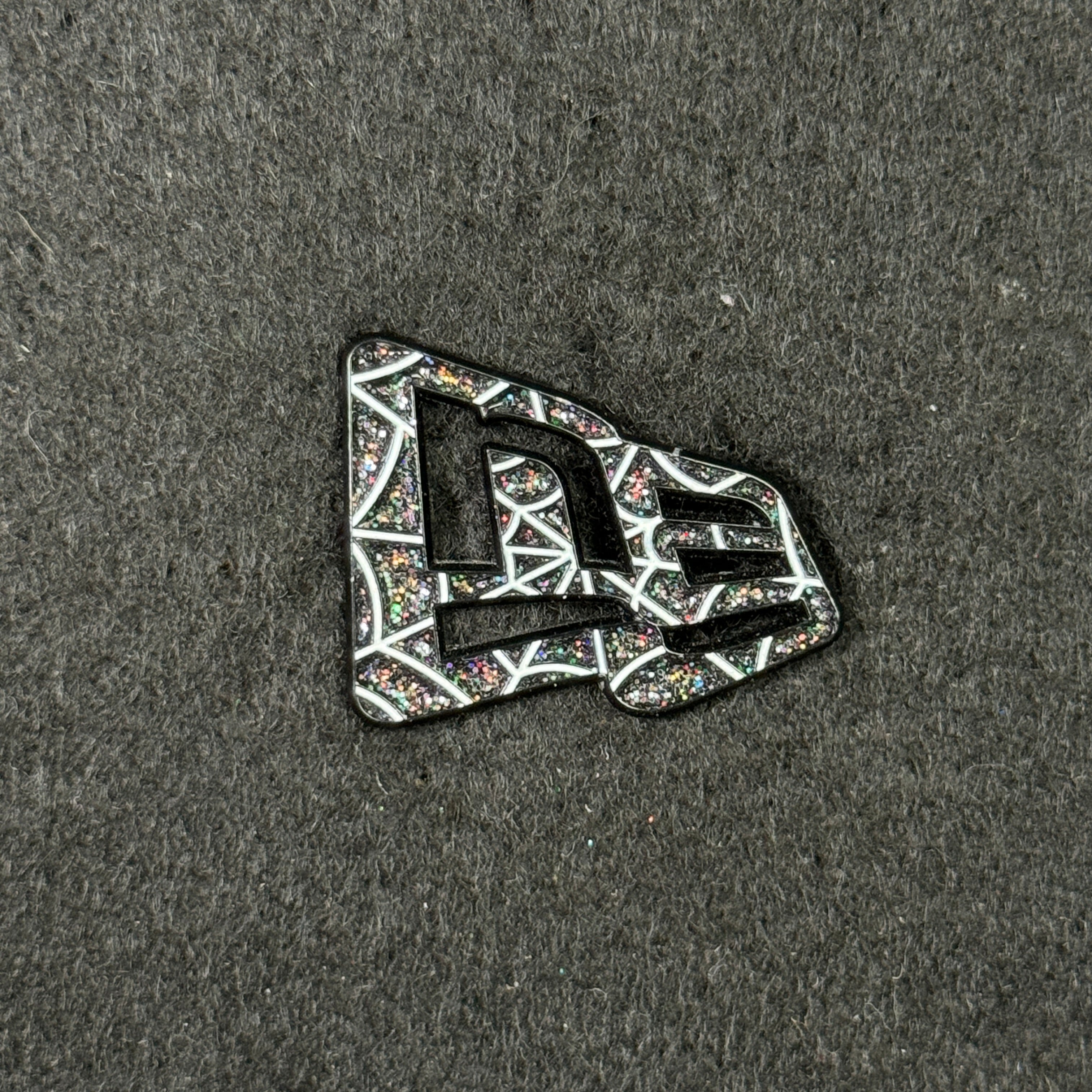 Black Spiderweb New Era Flag Pin
