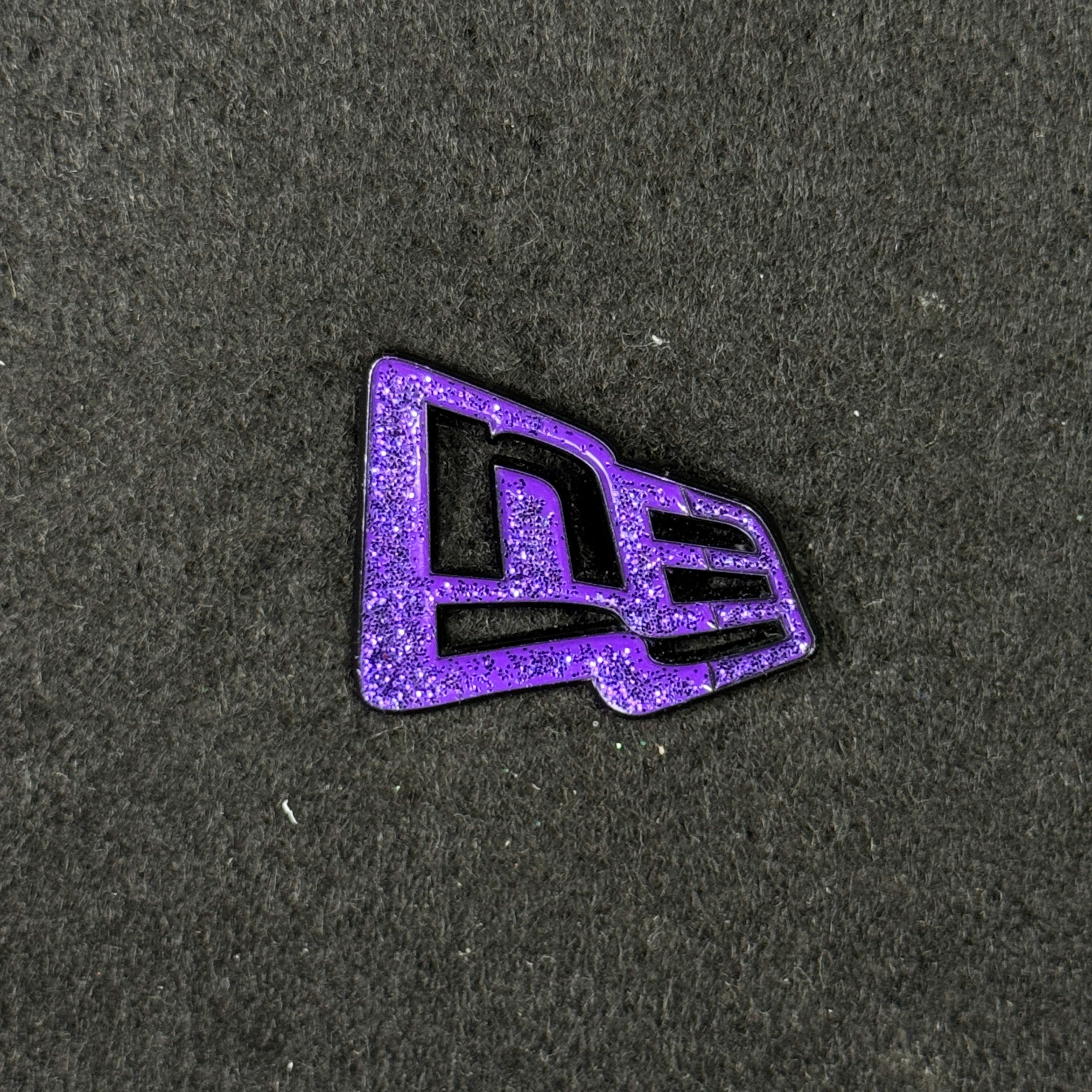 Purple Glitter New Era Flag Pin