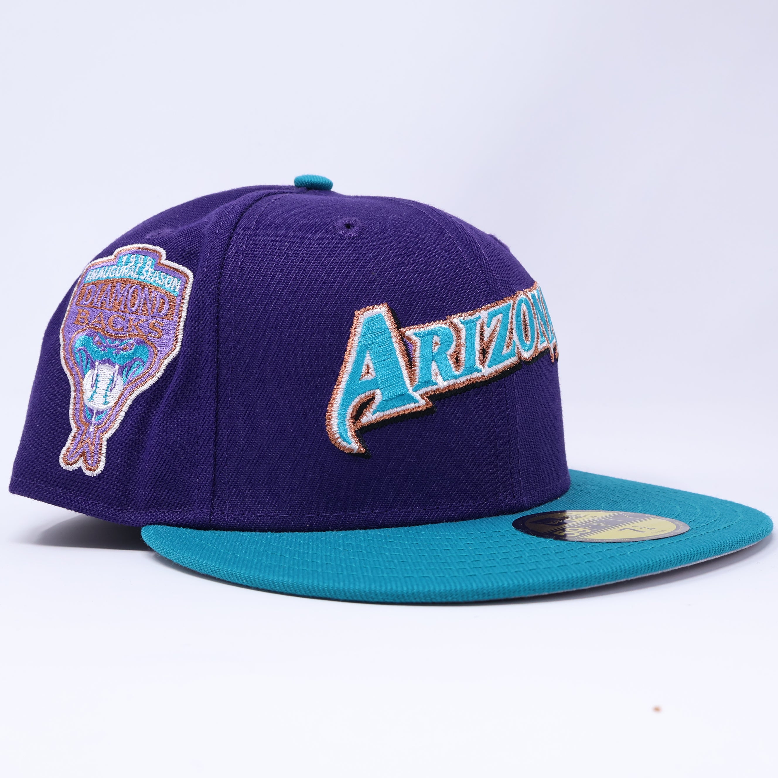 7 1/4 Purple Arizona Diamondbacks 1998 Inaugural 59fifty New Era Fitted
