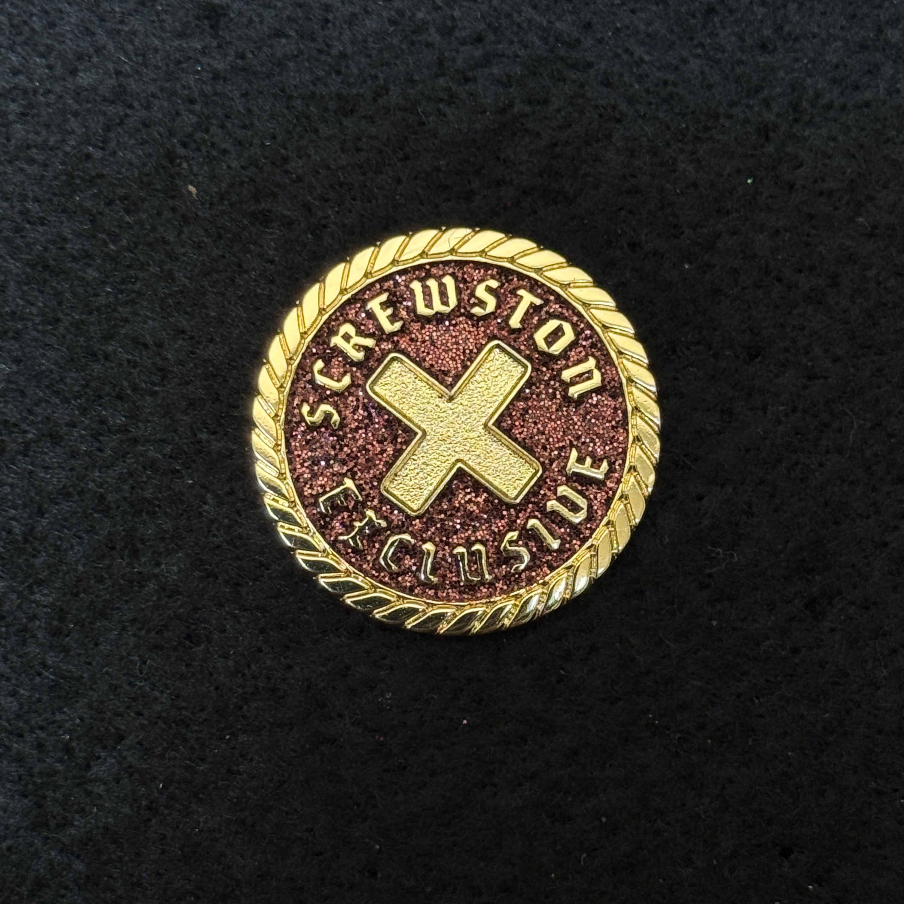 Supremo Gold/Copper Screwston Exclusive Coin Pin