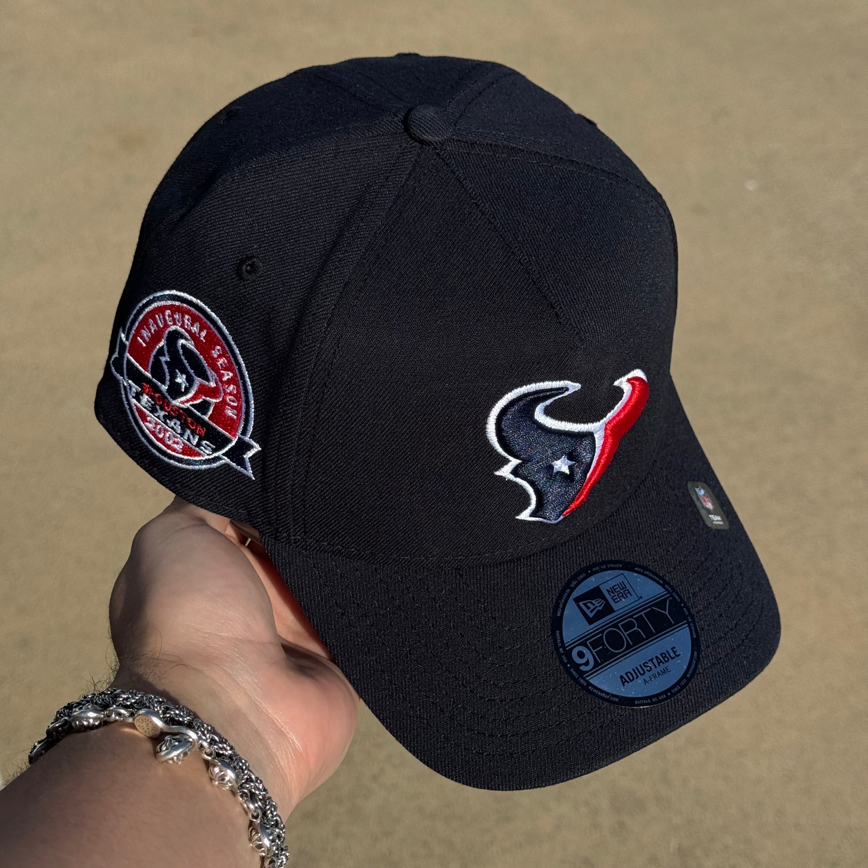 NWT Navy Houston Texans NFL Football 9Forty New Era Adjustable Snapback Hat