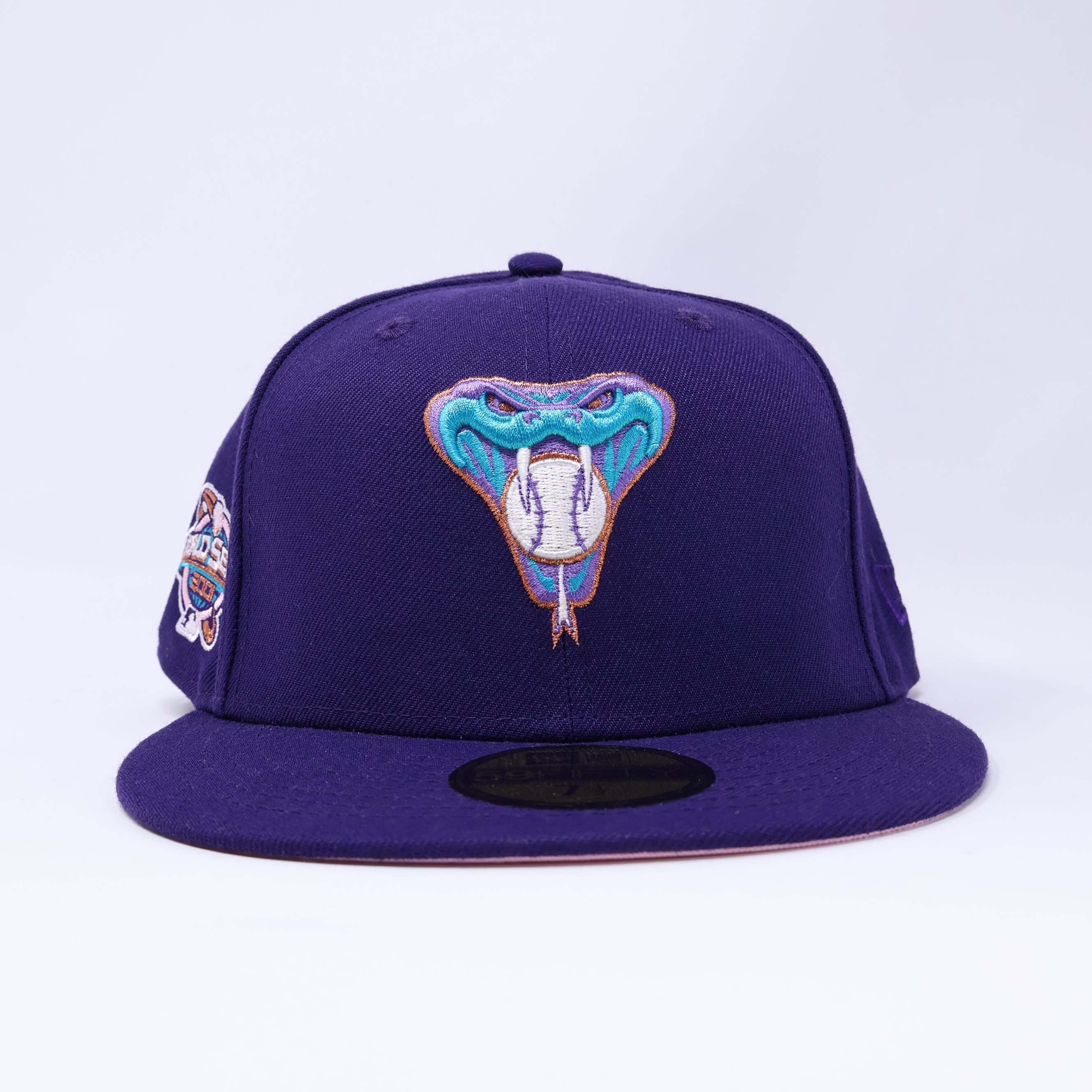 NEW Purple Arizona Diamondbacks World Series 2001 59fifty New Era Fitted Hat Cap