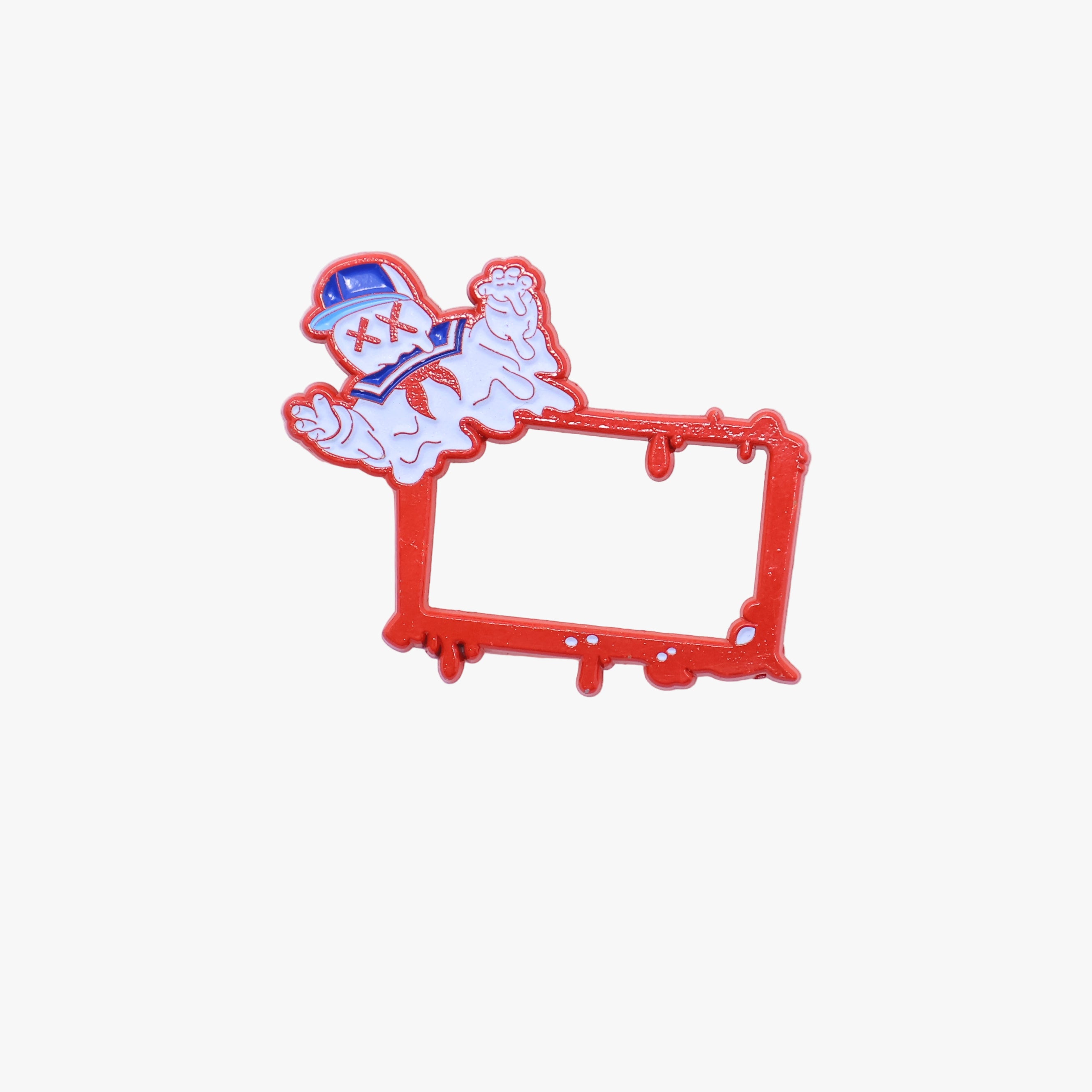 White Ghost MLB Logo Pin
