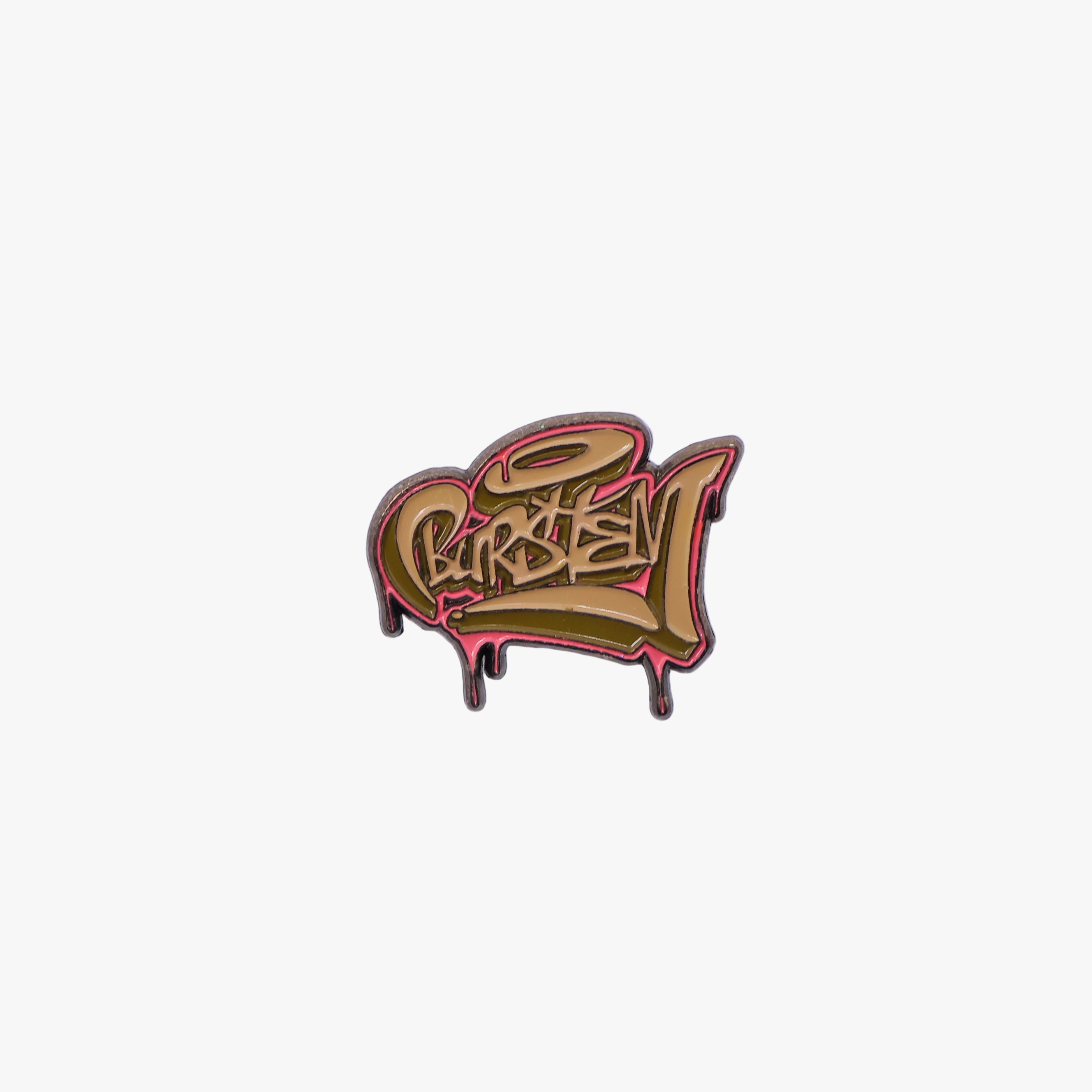 Burstem Graffiti Script Pin