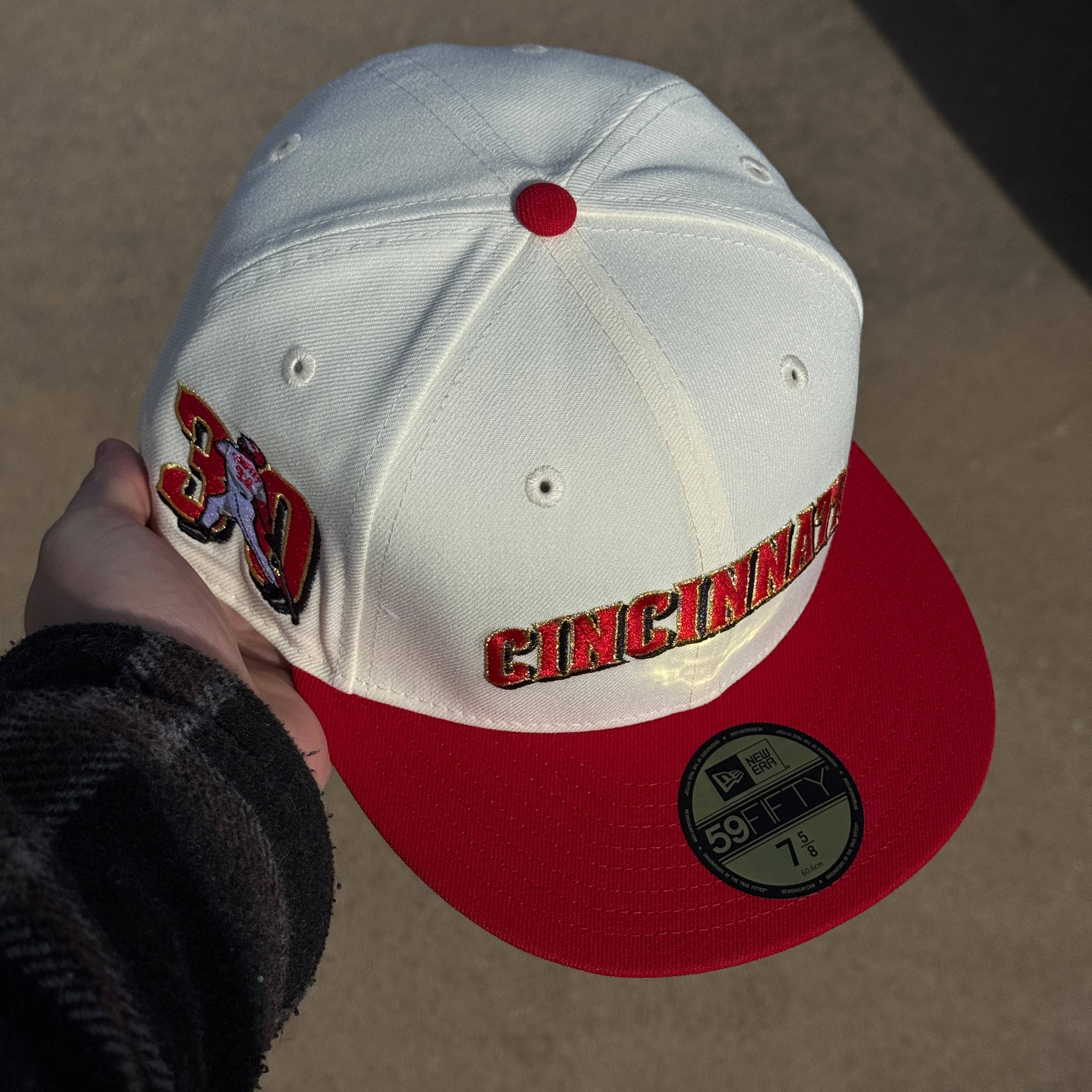 NWT Chrome Cincinnati Reds Kenneth Griffey Sr 59fifty New Era Fitted Hat Cap