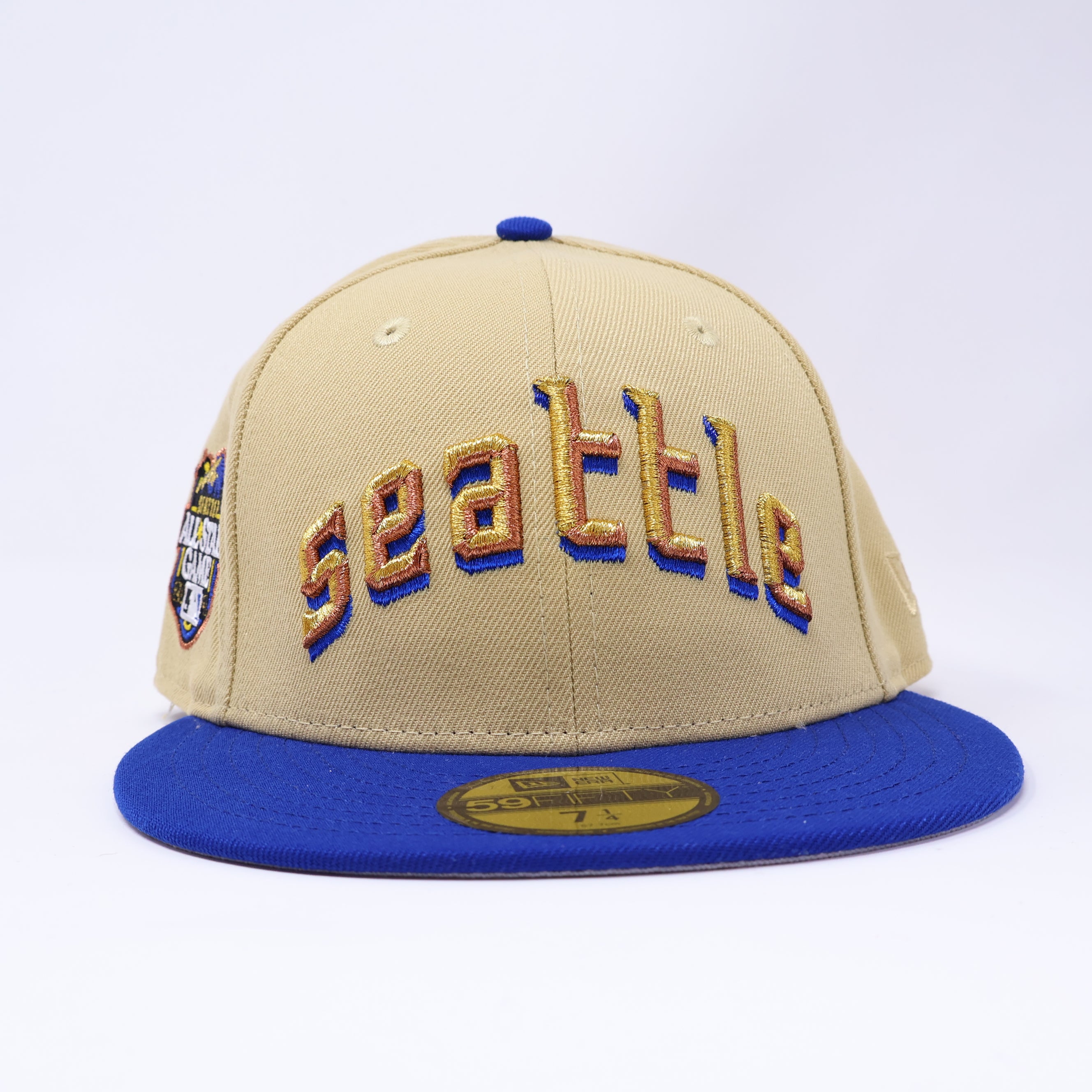 NWT 1/4 Khaki Seattle Mariners 2023 All Star Game 59fifty New Era Fitted Hat Cap