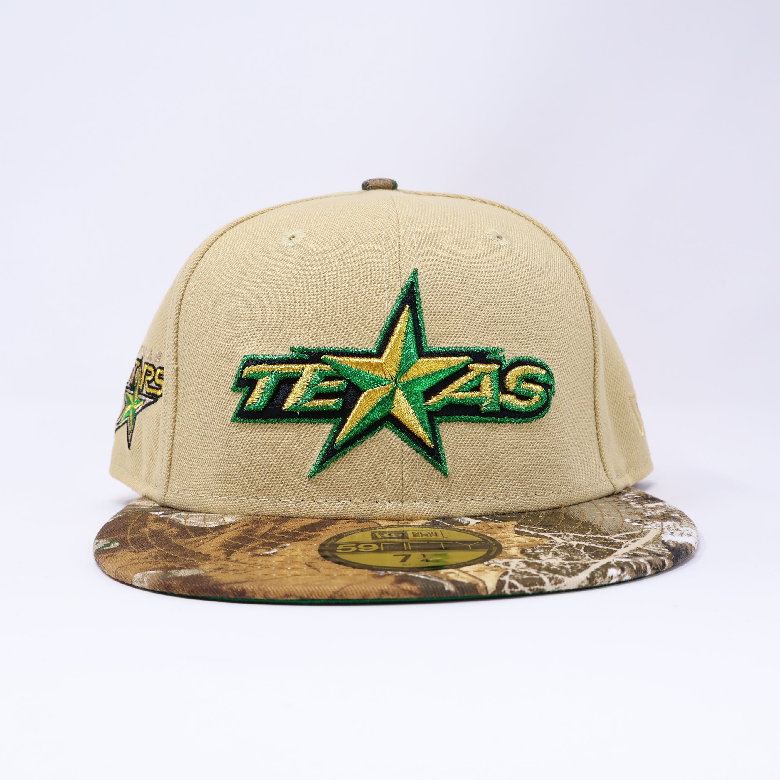 NWT 1/4 Khaki Dallas Texas Stars AHL 59fifty New Era Fitted Hat Cap