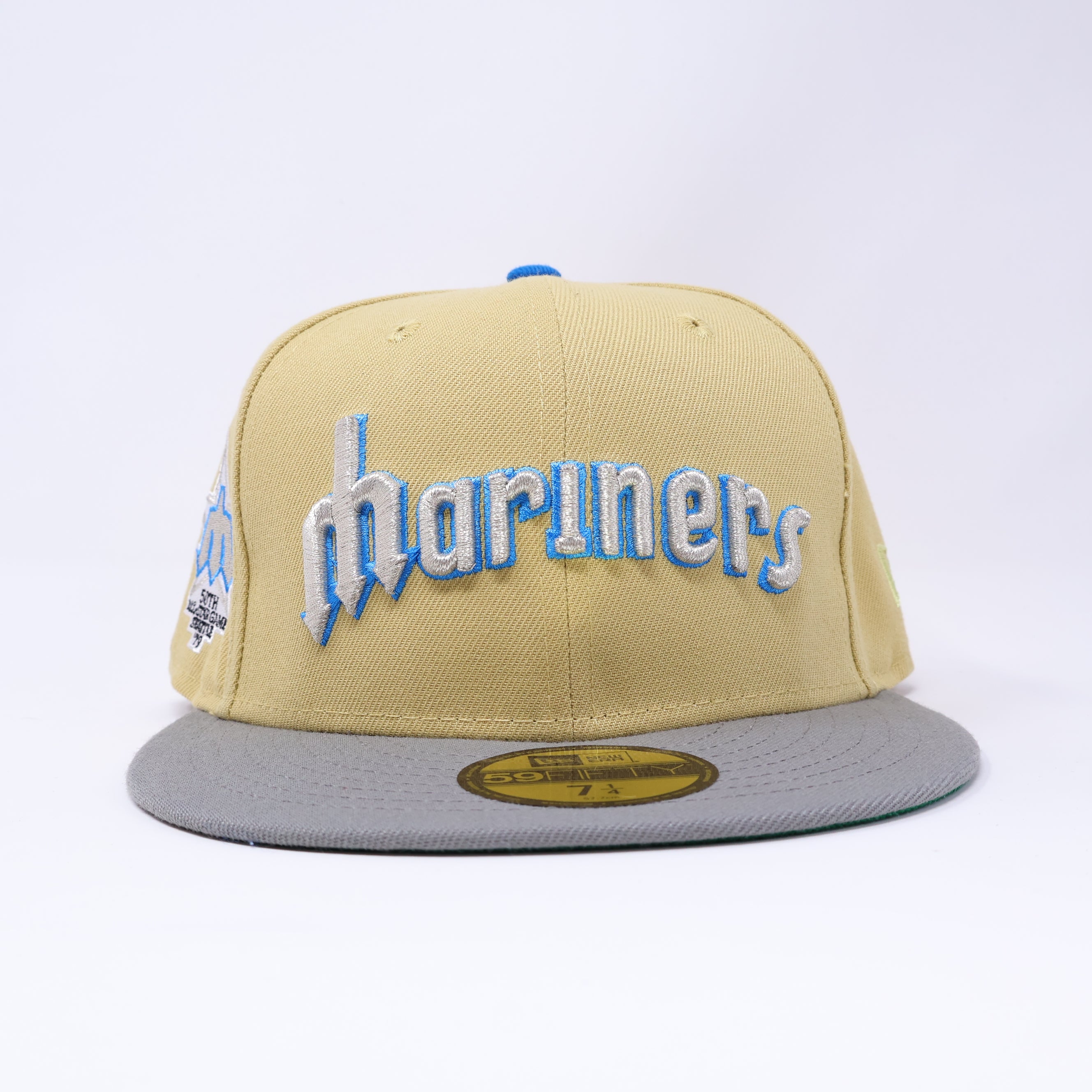 NWT 1/4 Khaki Seattle Mariners 50th All Star Game 59fifty New Era Fitted Hat Cap