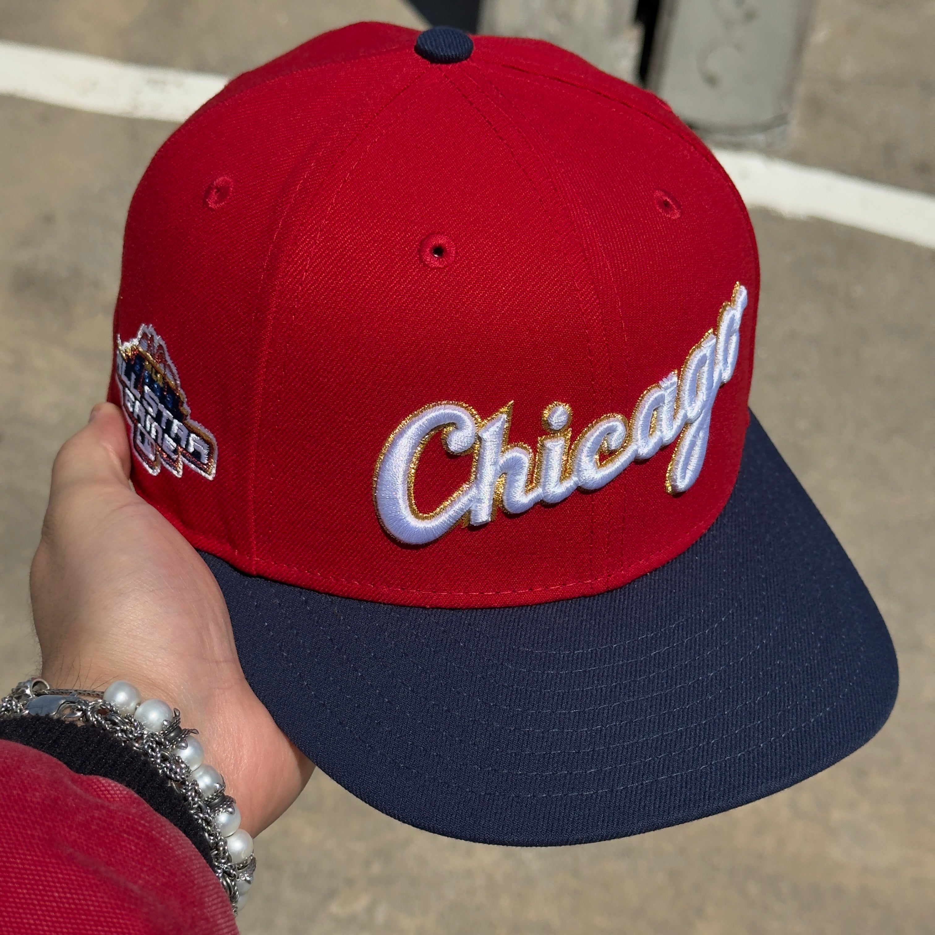 7 1/4 USED Red Chicago White Sox All Star Game Hatclub 59fifty New Era Fitted Hat Cap