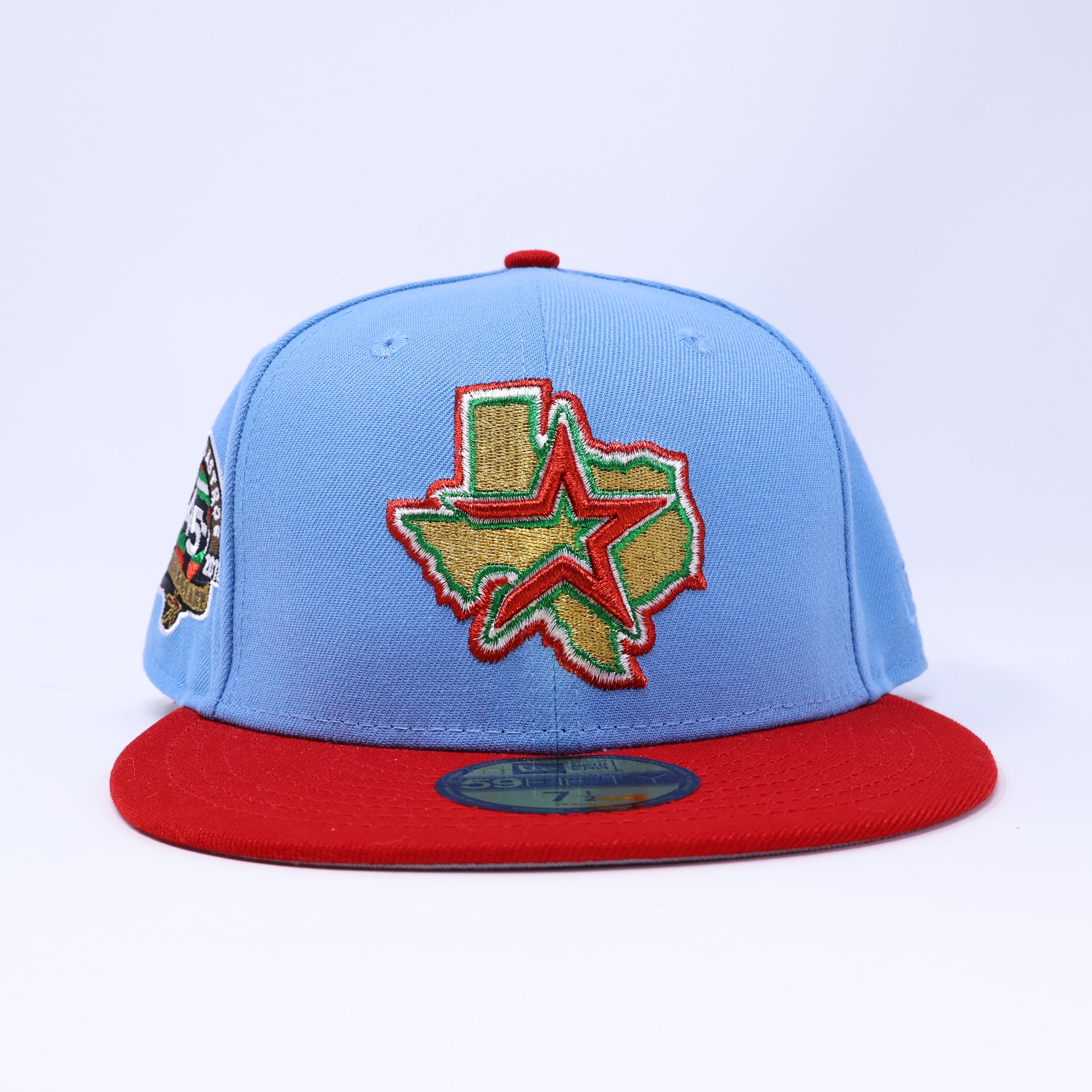 NWT 1/2 Blue Houston Astros 45th Anniversary 59fifty New Era Fitted Hat Cap