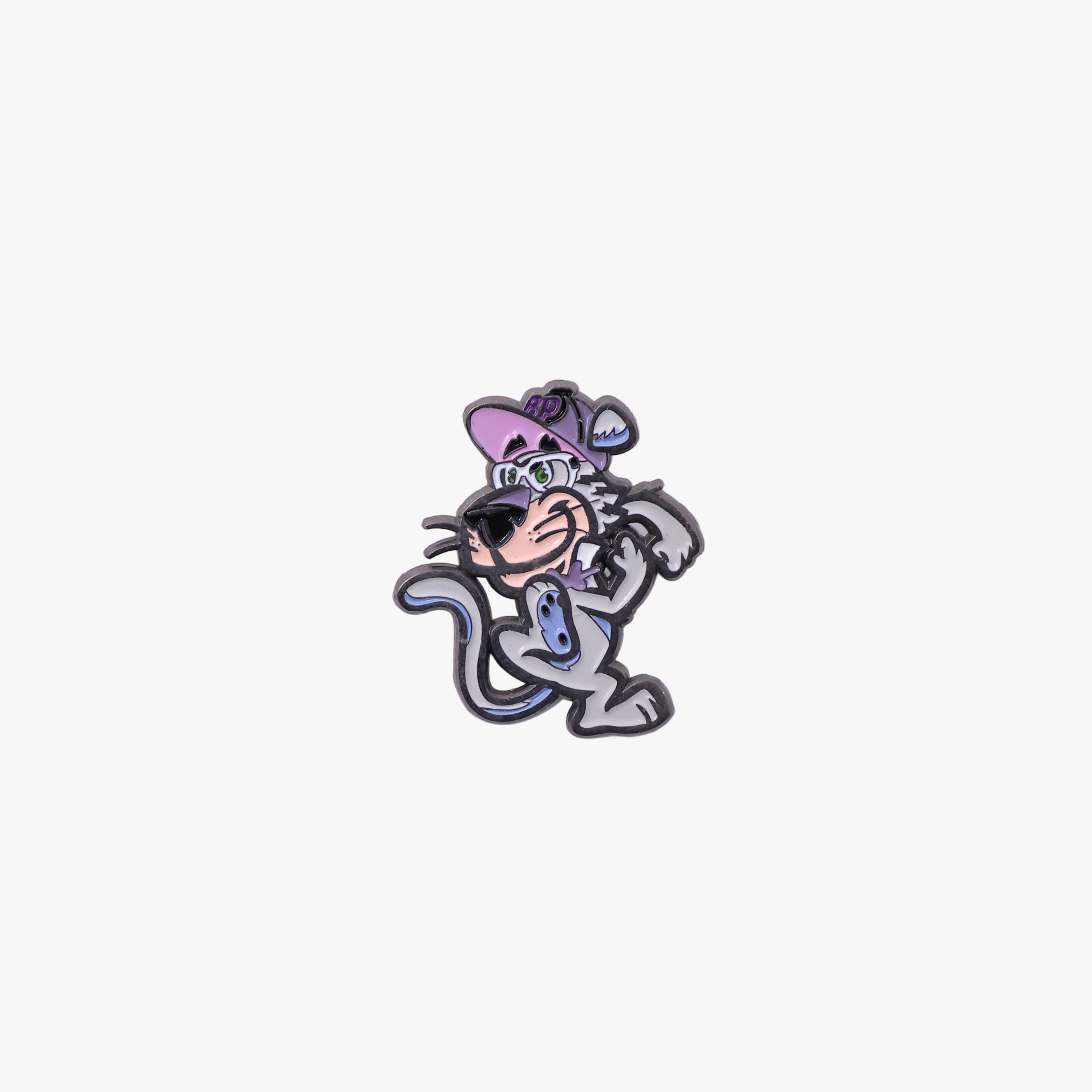 On-the-move Tiger Graphic Pin
