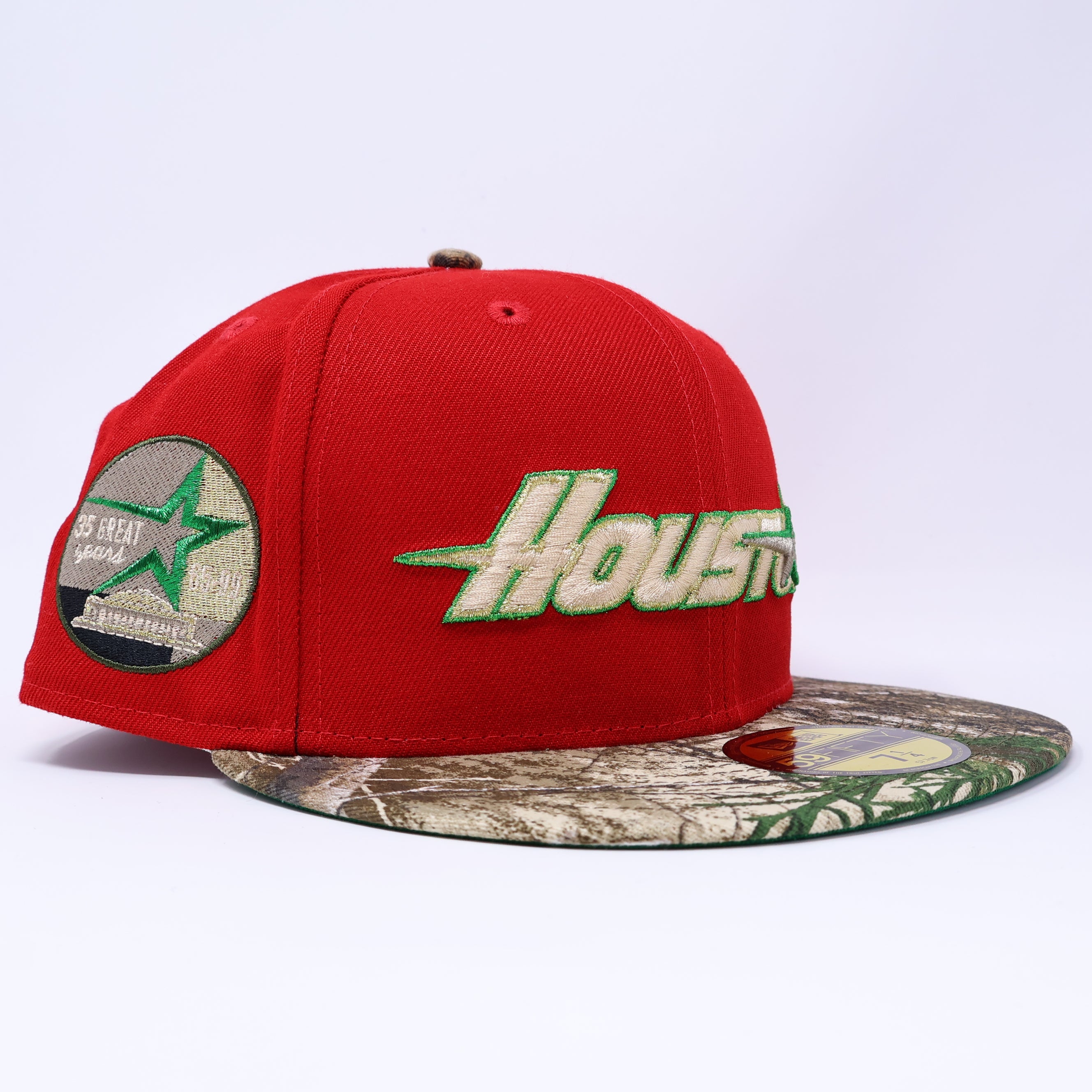 NWT 1/4 Red Houston Astros 35 Great Years 59fifty New Era Fitted Hat Cap