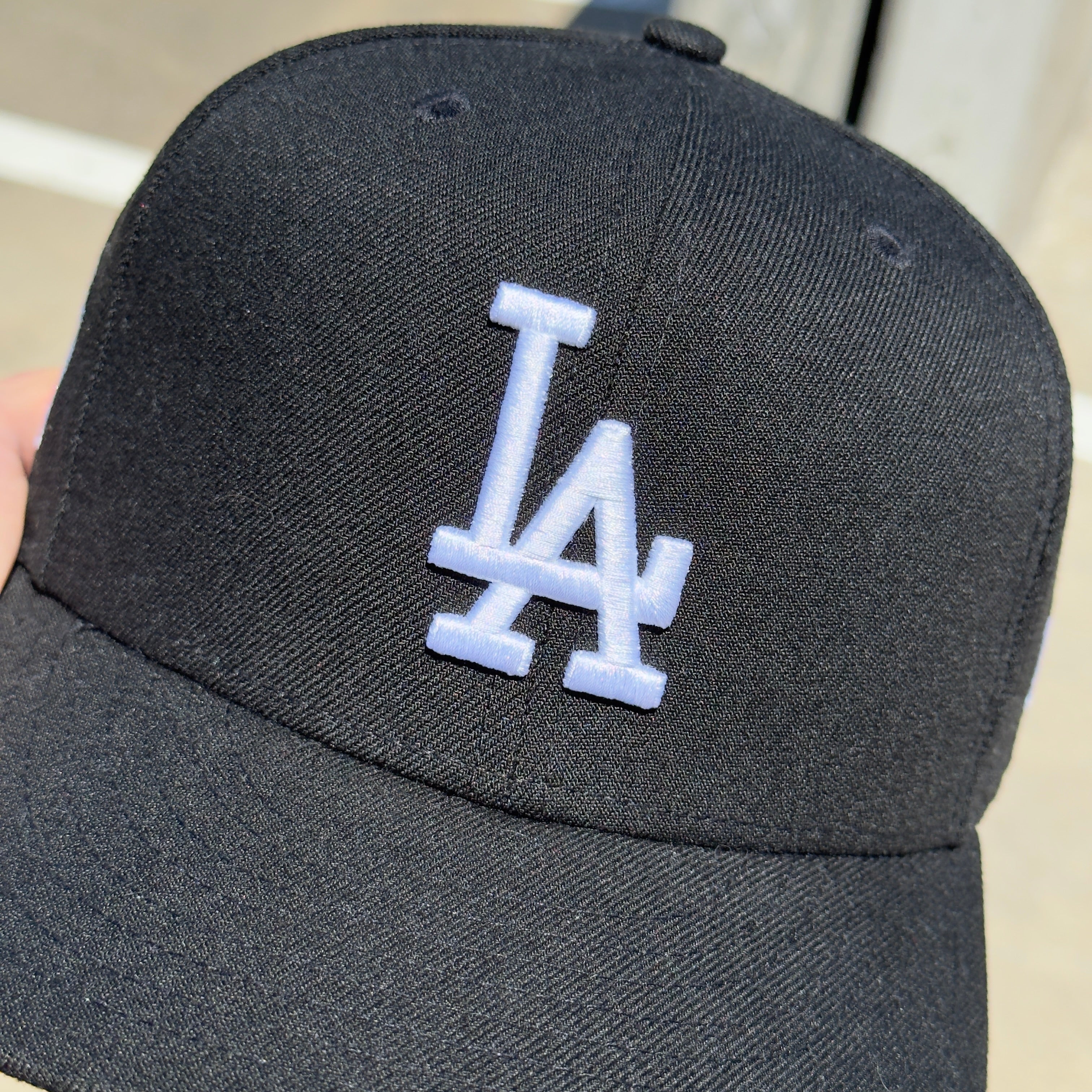 7 1/4 USED Blue Camo Los Angeles Dodgers Championship 59fifty New Era Fitted Hat Cap