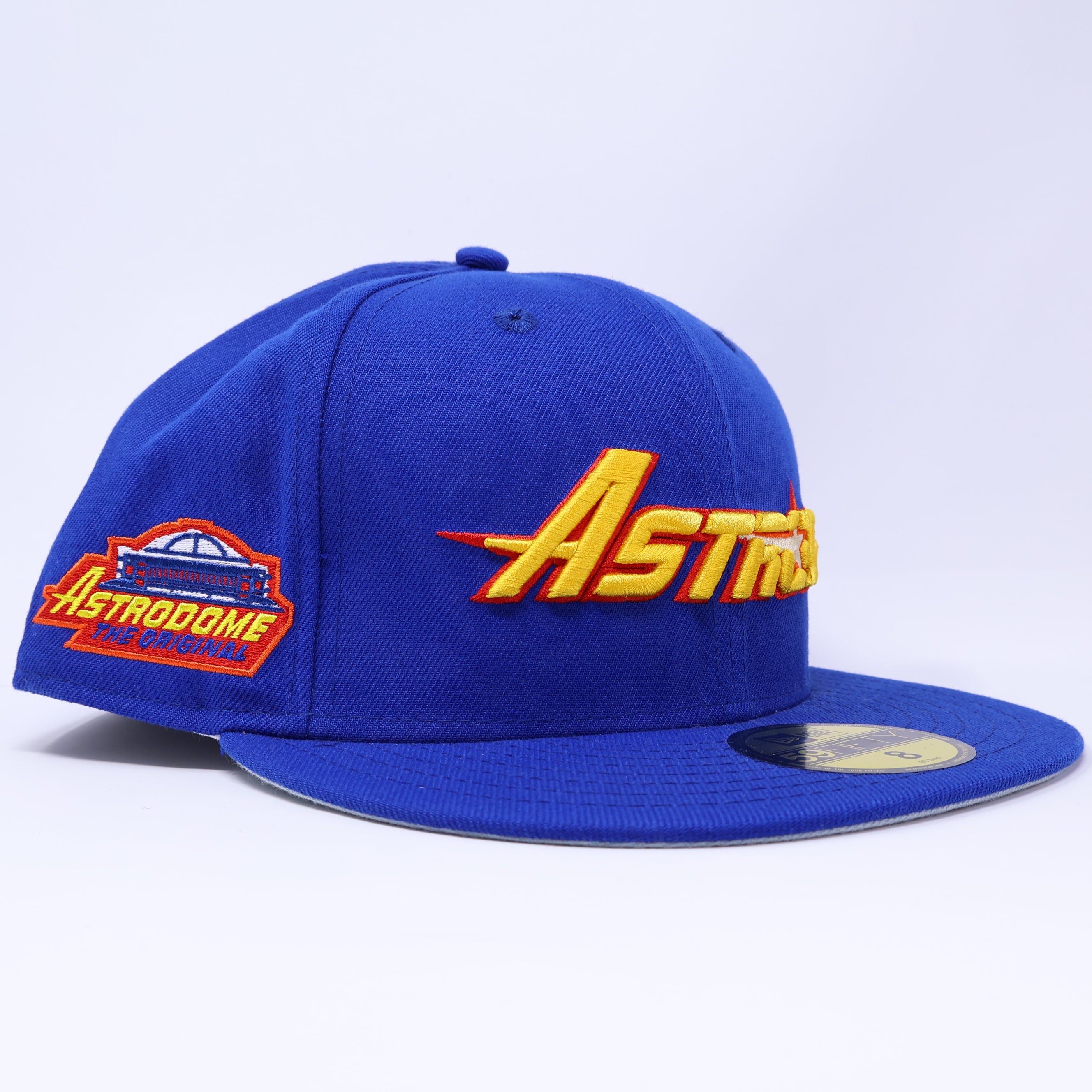 NWT 8 Blue Houston Astros Astrodome 59fifty New Era Fitted Hat Cap