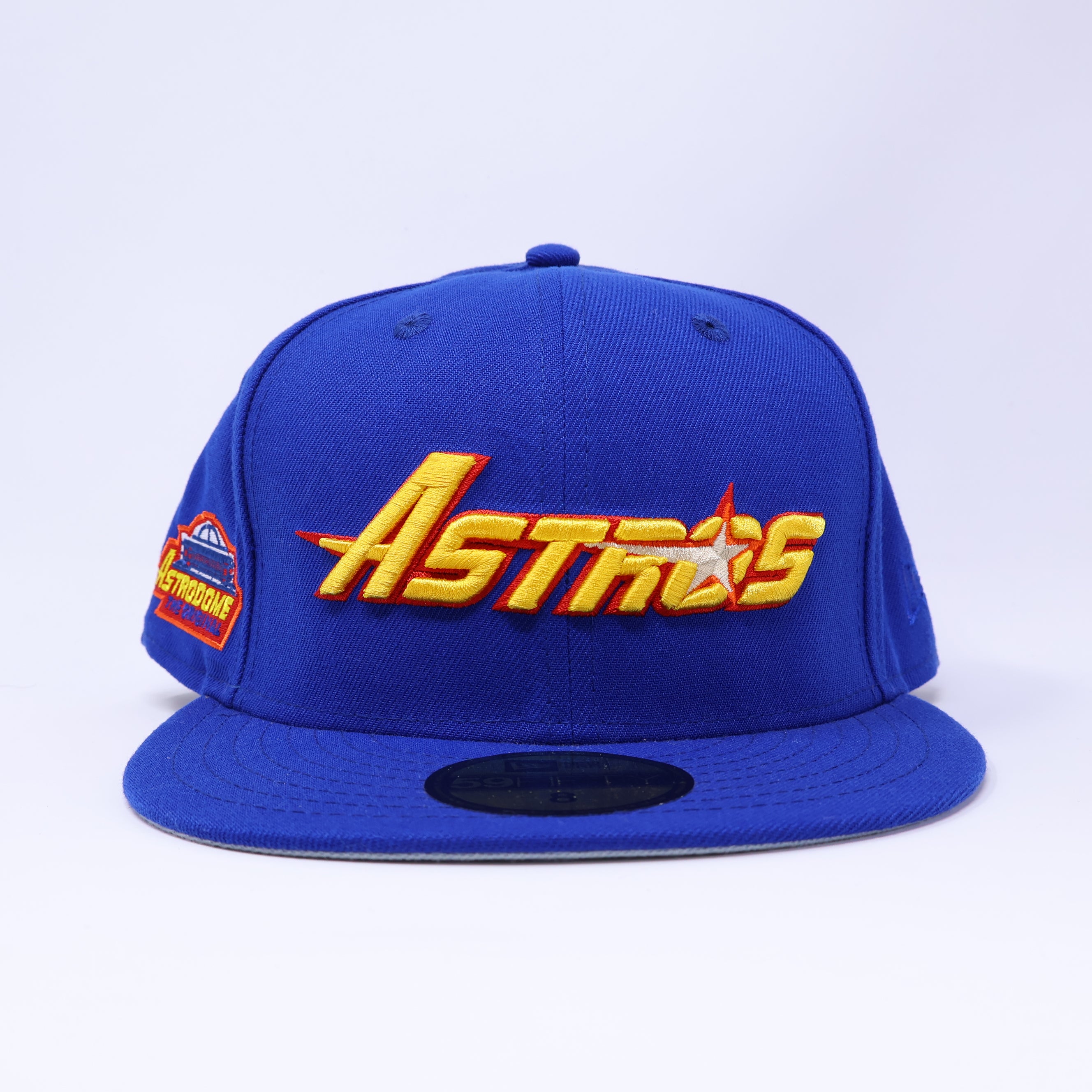 NWT 8 Blue Houston Astros Astrodome 59fifty New Era Fitted Hat Cap