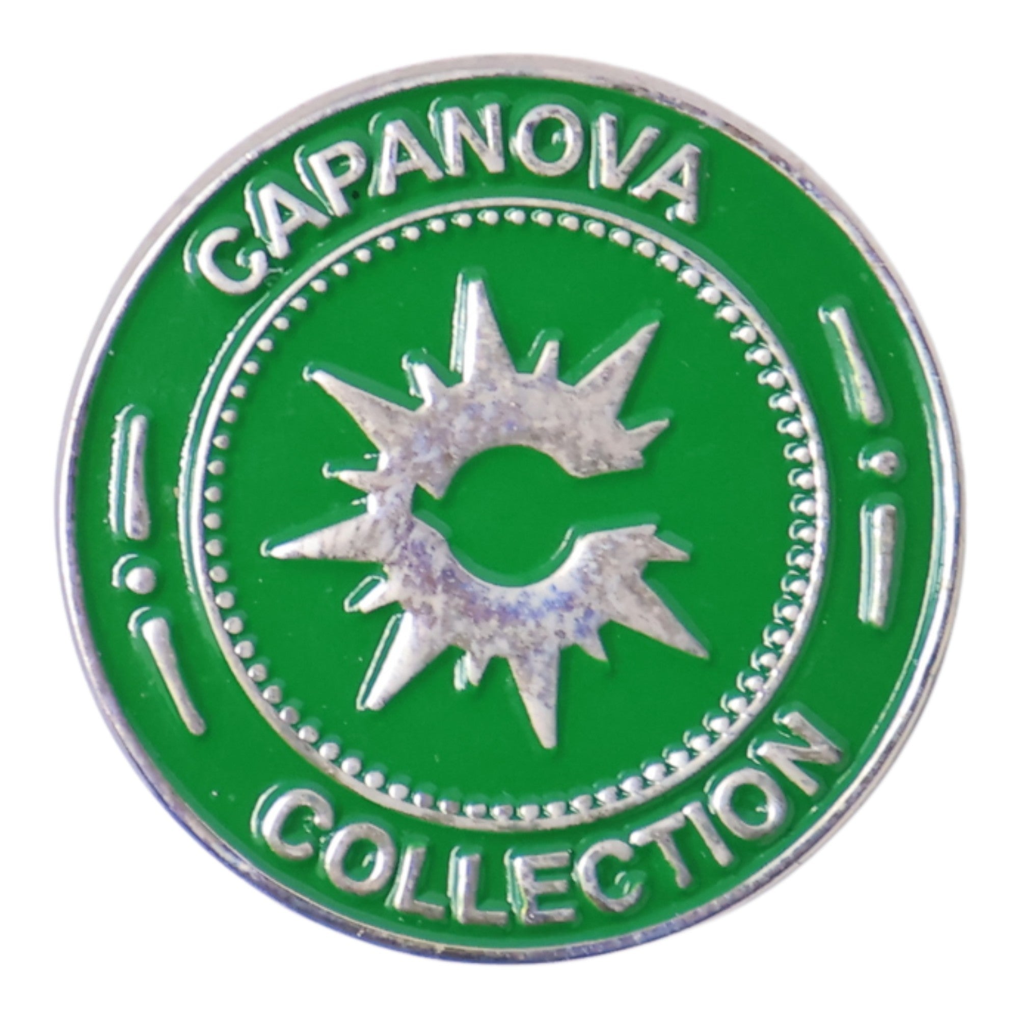 Capanova Green Coin Pin