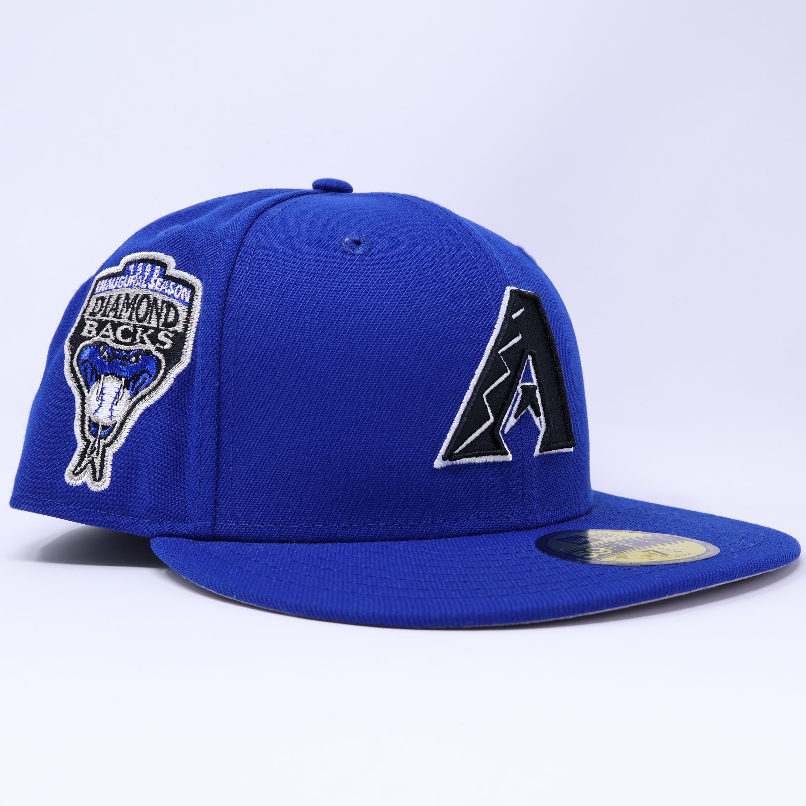 NWT 3/4 Blue Arizona Diamondbacks 1998 Inaugural Season 59fifty New Era Fitted Hat Cap