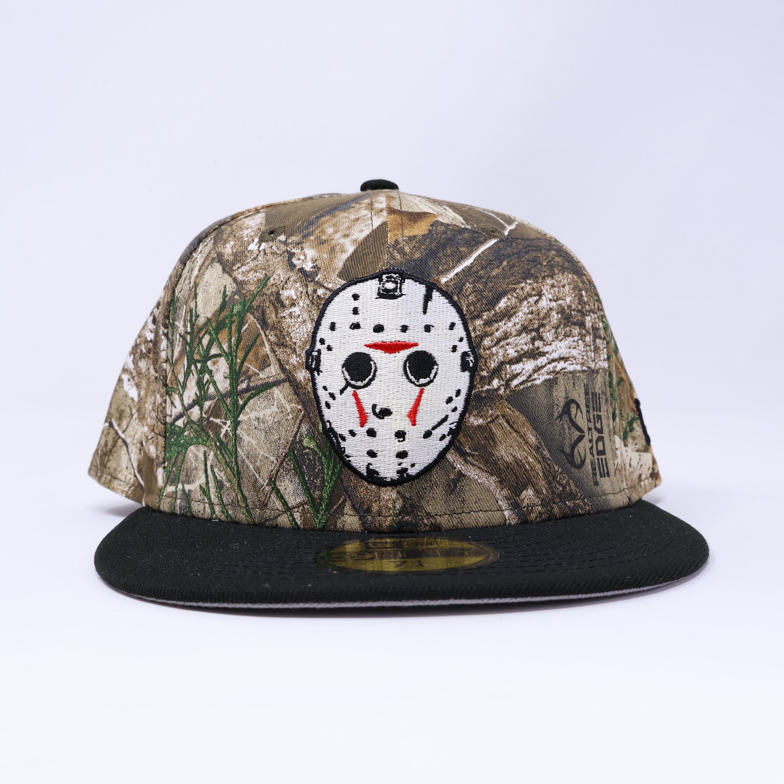 NWT 1/4 Realtree Jason Voorhees Friday the 13th 59fifty New Era Fitted Hat Cap