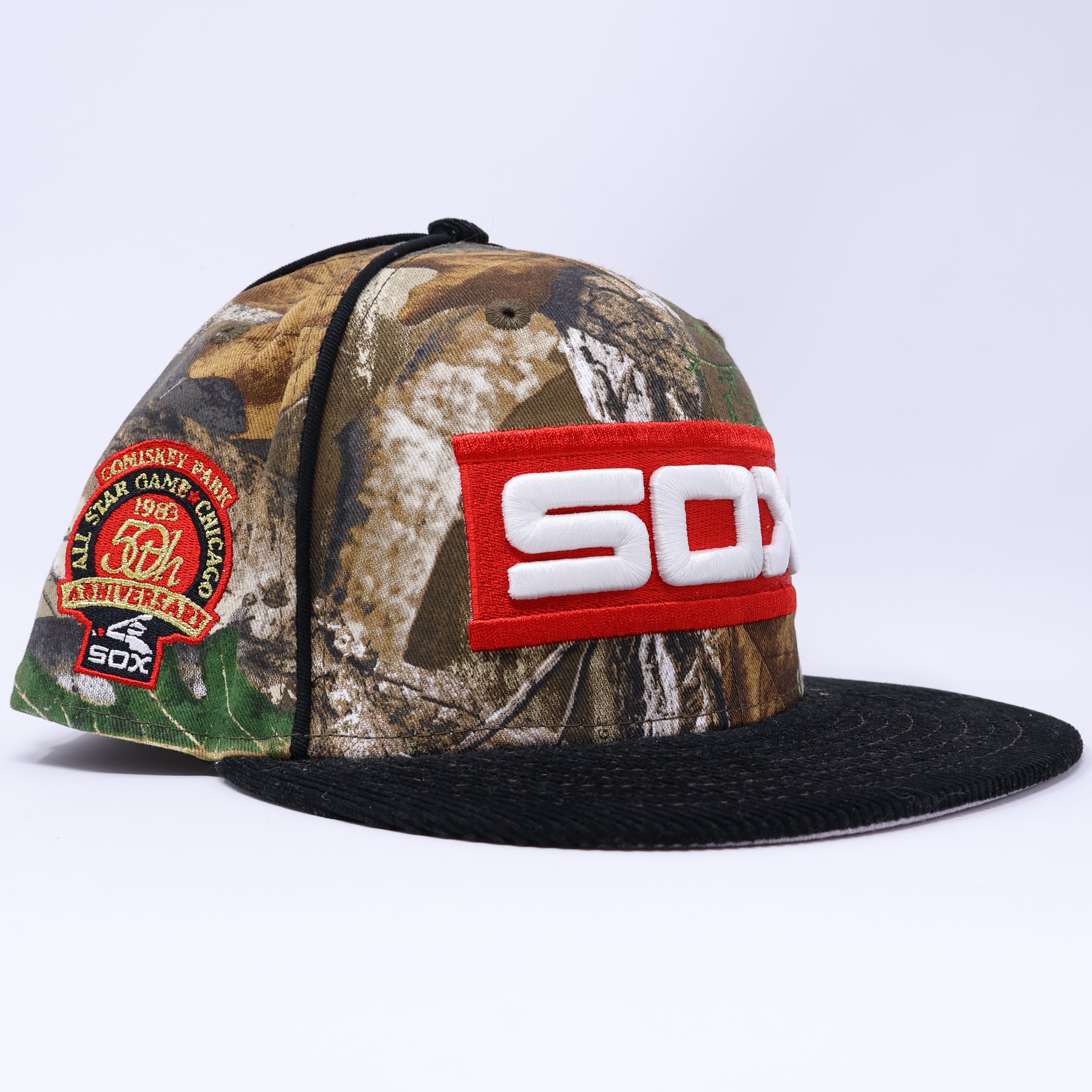 NWT 1/4 Camo Realtree Boston White Sox 50th Anniversary  59fifty New Era Fitted Hat Cap